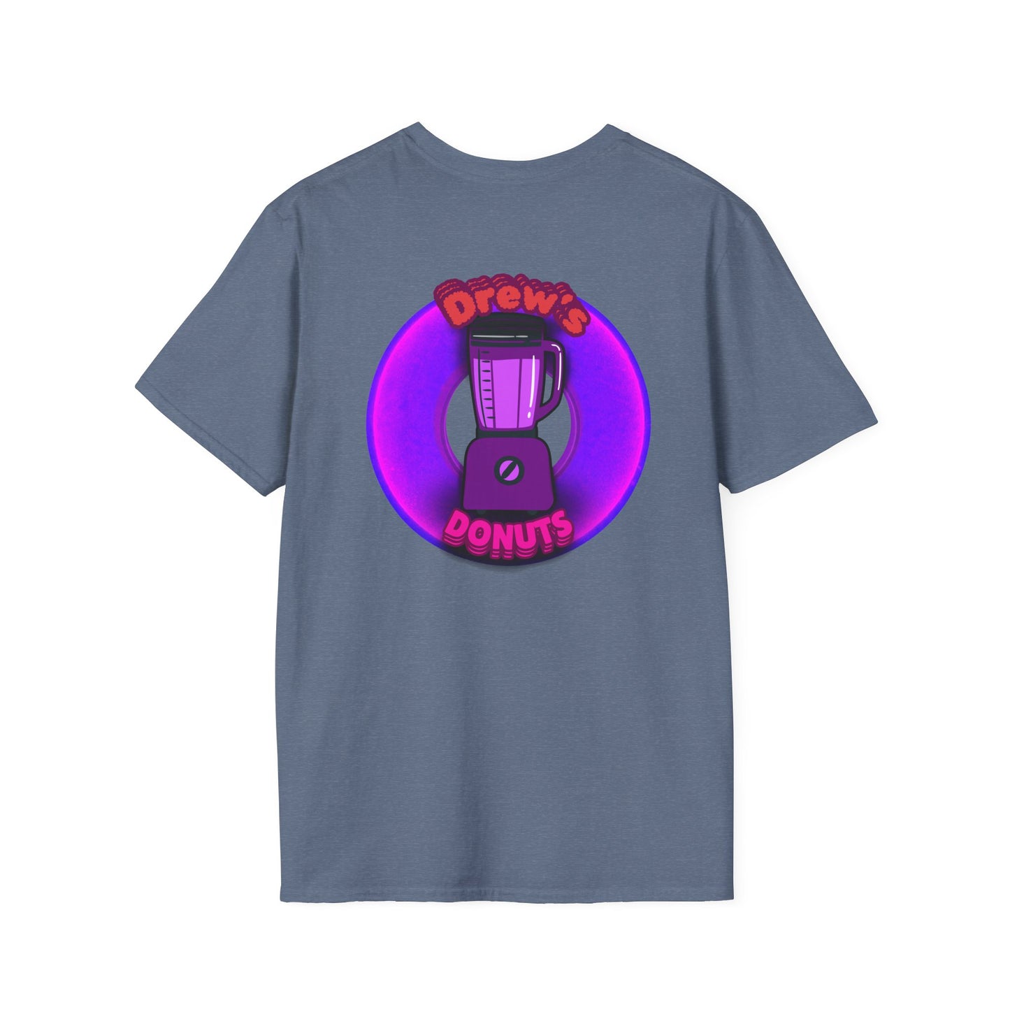 Classic Donut Tee - Unisex Soft-Style - "Drew's Donuts" - series 1.0 - purple donut