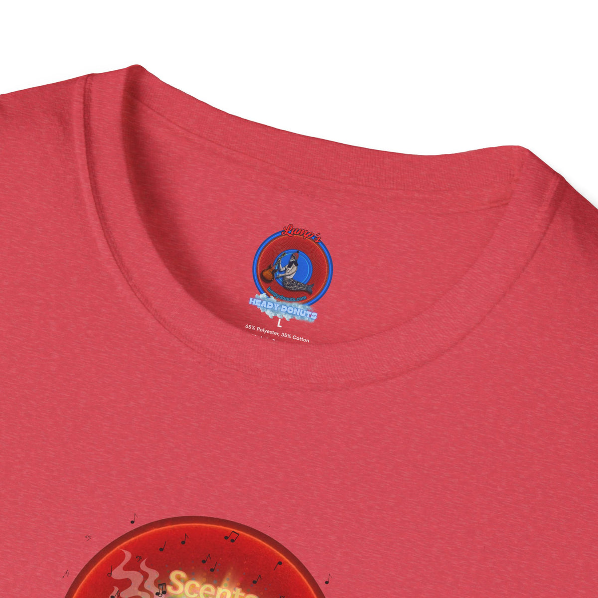 Classic Donut Tee - Unisex Soft-Style - "The Sweet Smell of Donuts" - series 1.0  - red donut