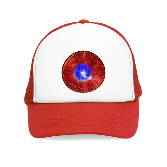 Lumpy Trucker Hat - "Where'd Harry Go? He Left This Hat" - variant 1 - red donut