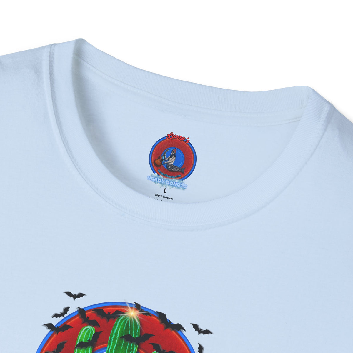 Classic Donut Tee - Unisex Soft-Style - "Raoul Duke's Sinfully Delicious Donut" - vivid red donut