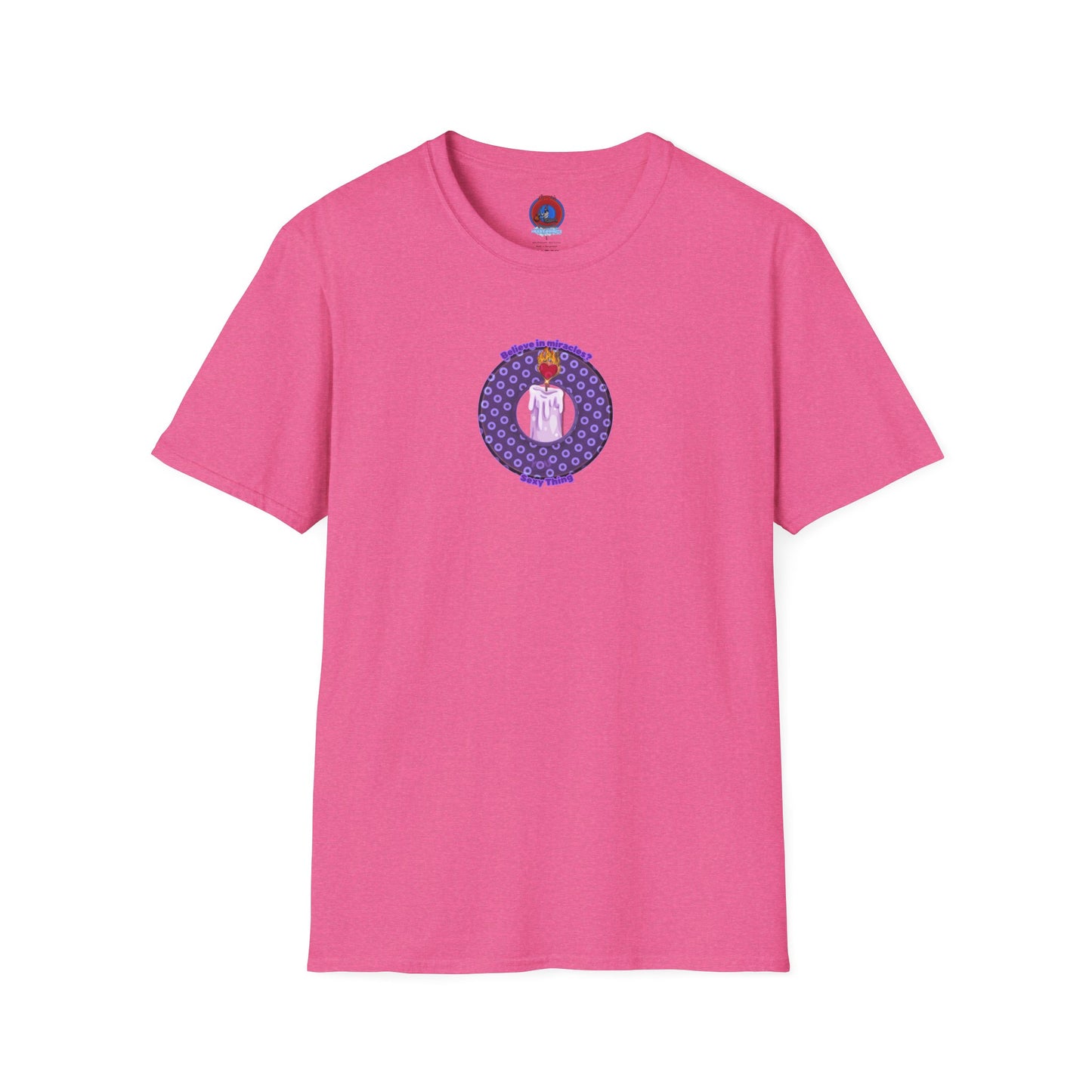 Classic Donut Tee - Unisex Soft-Style - "Donuts for Sexy Things" - electric purple/light purple paradox donut