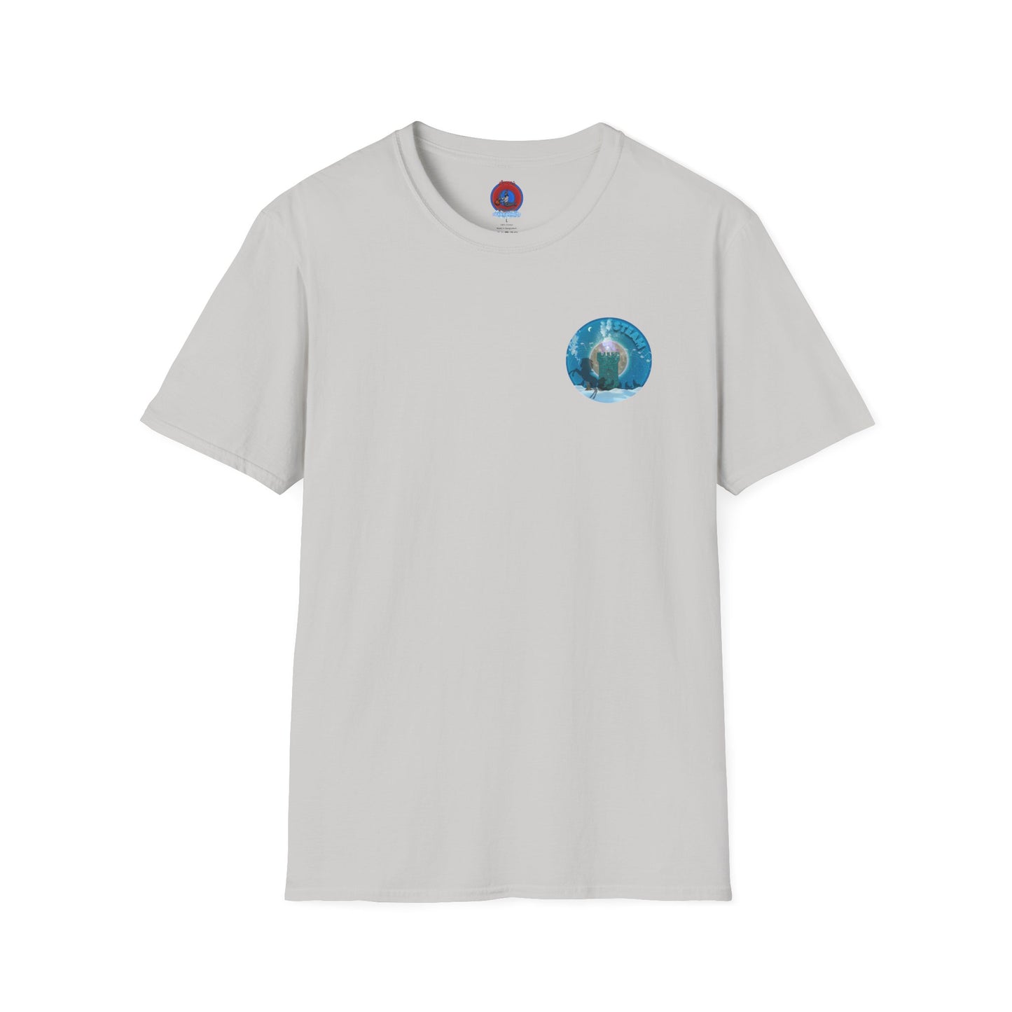 Classic Donut Tee - Unisex Soft-Style - "Steaming Fresh Donuts" - series 1.0  - blue donut