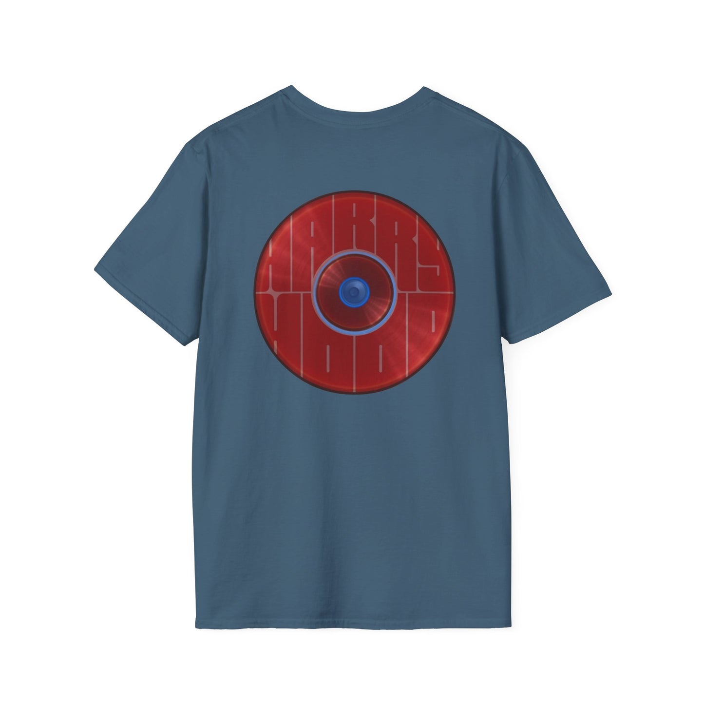 Classic Donut Tee - Unisex Soft-Style - "Harry's Hoodlum Donut" - series 1.0  - variant 2 - lights off/red donut(s)