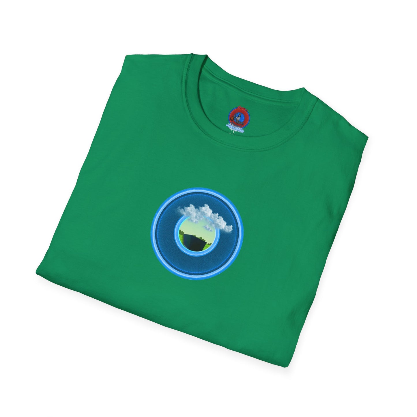 Classic Donut Tee - Unisex Soft-Style - "Got Rhombus?" - series 1.0  - variant 1 - blue/blue donut