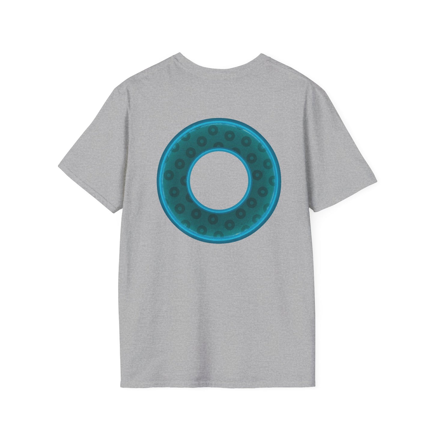 Plain Donuts/Unisex Soft-Style - "Plain Wide Mouthed Paradoxical Donuts" - dark teal/dark teal donuts