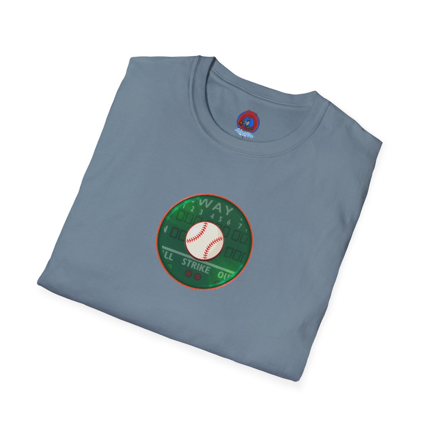 Classic Donut Tee - Unisex Soft-Style - "Phenway Ballpark Donuts" - vivid monsta donut - variant 2