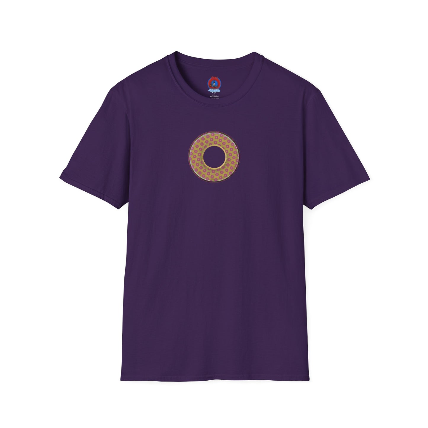 Plain Donuts/Unisex Soft-Style - "Plain Electric Paradoxical Donuts" - gold/pink donuts