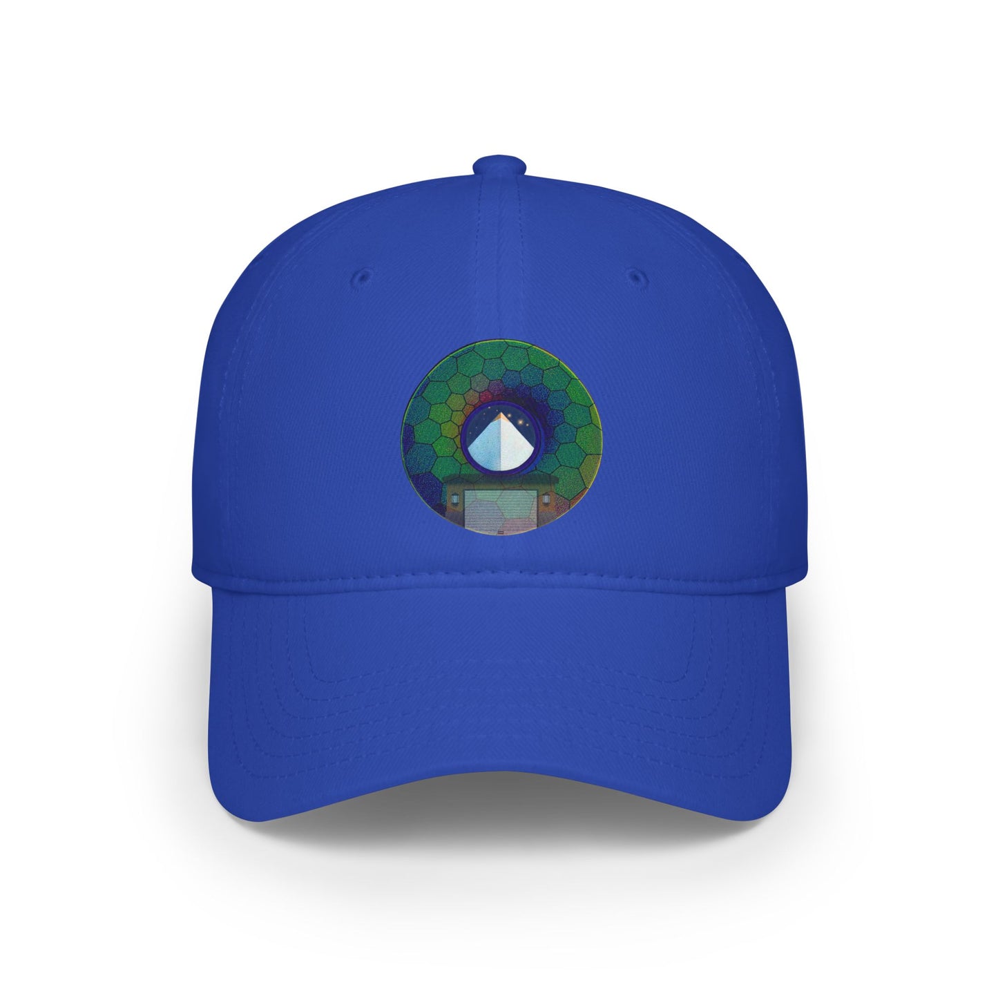 Lumpy Donut Baseball Cap - "Limestone Donut Caps So Large" - variant 8 - green hexadonut w/