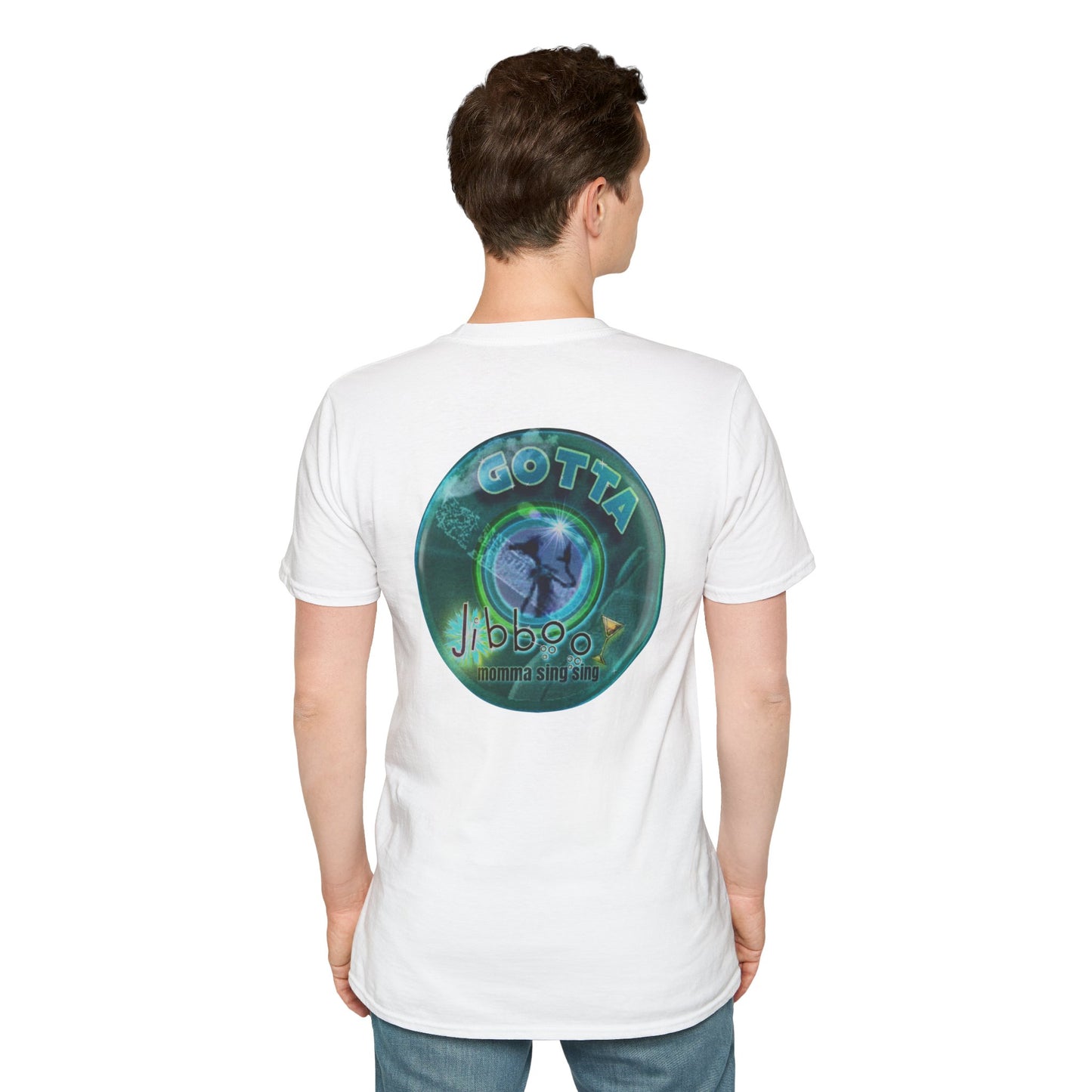 Classic Donut Tee - Unisex Soft-Style - "Momma just got out of Sing Sing" - dark teal donut