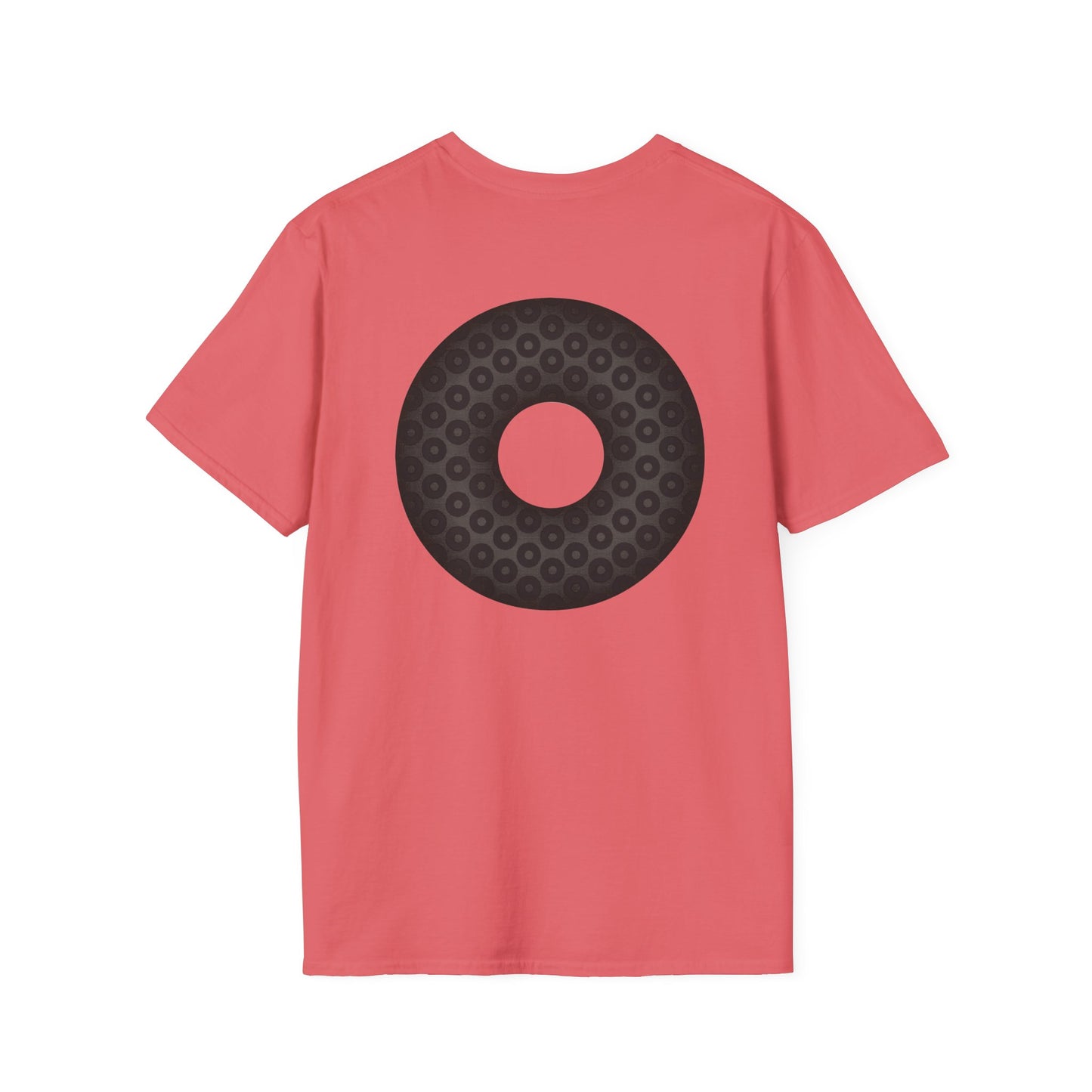 Plain Donuts/Unisex Soft-Style - "Plain Paradoxical Grided Donut" - black/black donuts