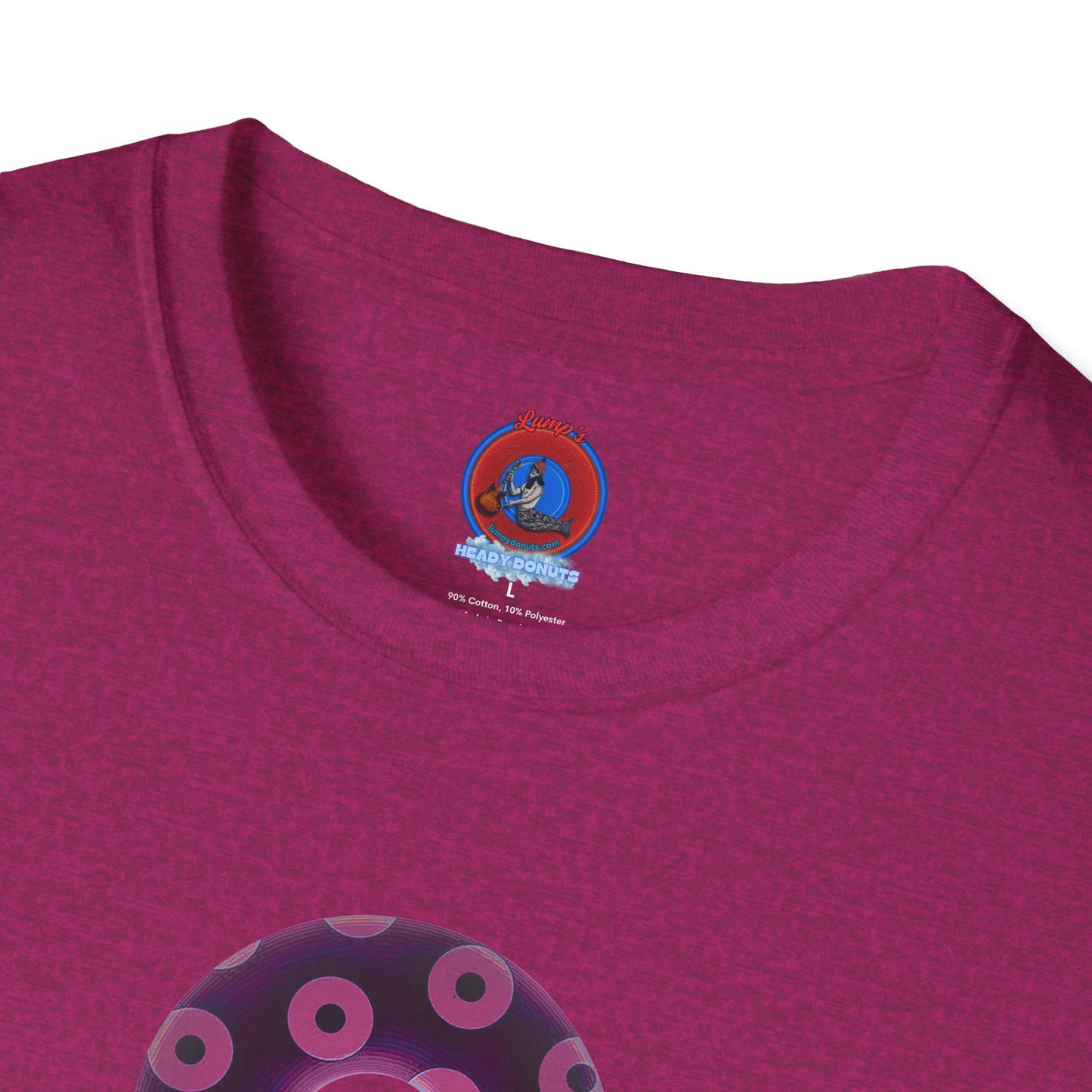 Plain Donuts/Unisex Soft-Style - "Plain Blimpy Paradoxical Donuts" - light magenta/red violet donuts