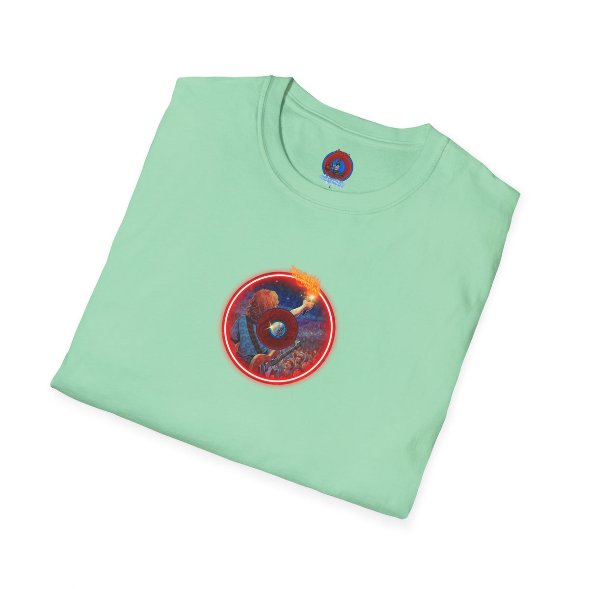Classic Donut Tee - Unisex Soft-Style - "Torchbearer's Donut " - red donut