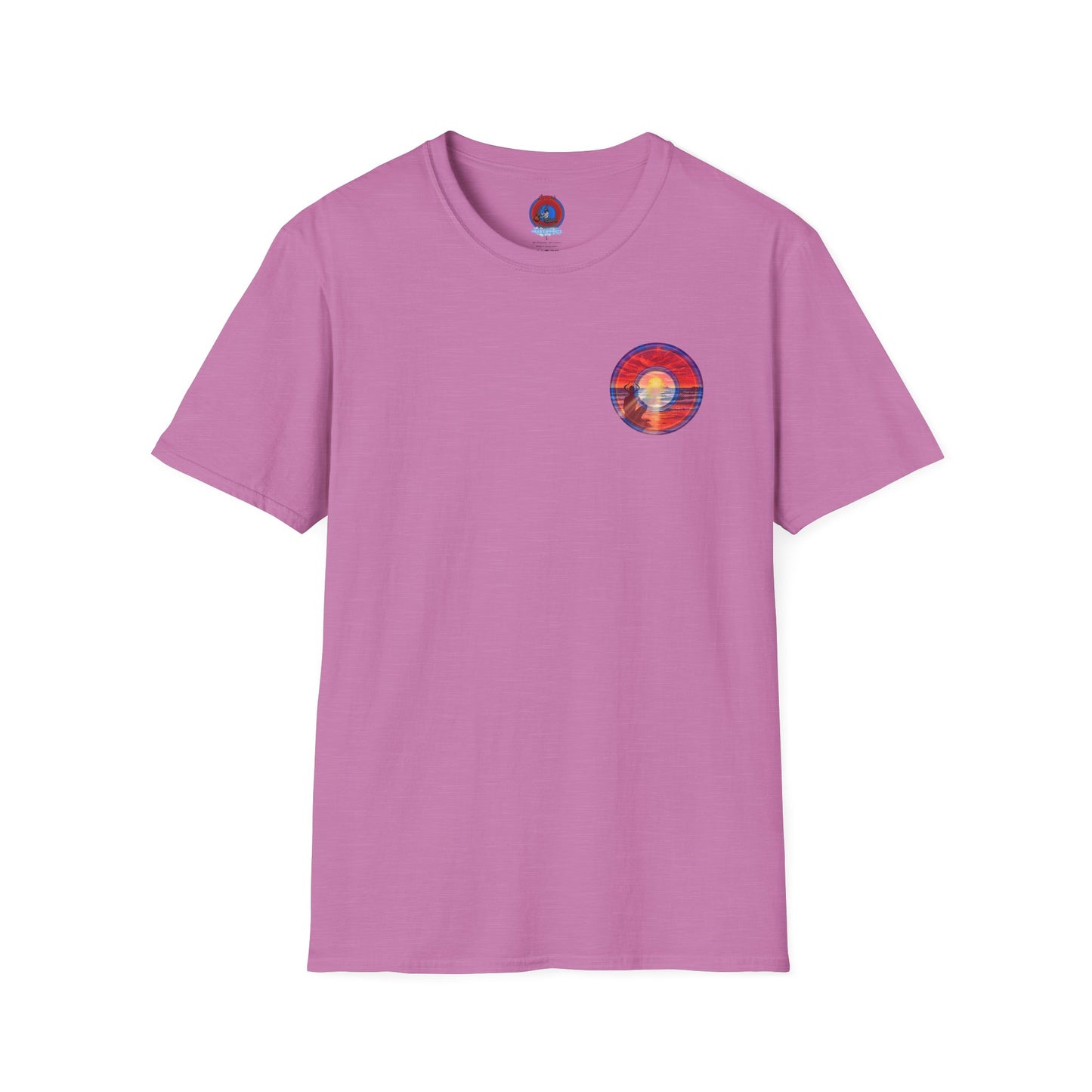 Classic Donut Tee - Unisex Soft-Style - "The Squirming Donut" - red picture donut