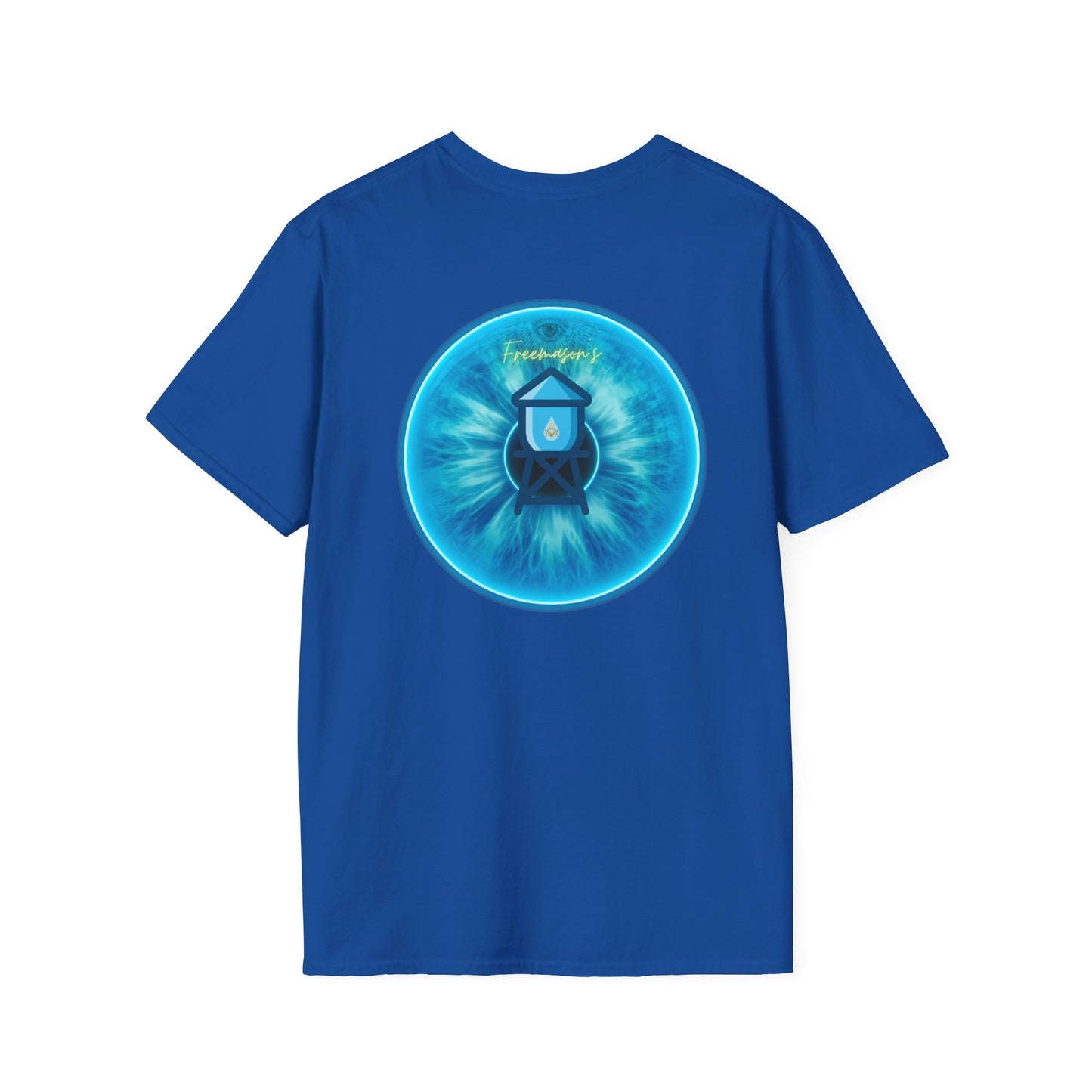 Classic Donut Tee - Unisex Soft-Style - "The Peering Donut of Opacity" - light blue idonut - variant 1