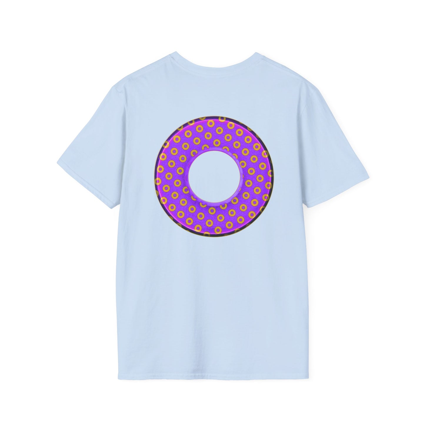 Plain Donuts/Unisex Soft-Style - "Plain Electric Paradoxical Donuts" - bright purple/magenta donuts