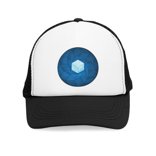 Lumpy Trucker Hat - "Ice Cub's Donut" -variant 2 - blue donut
