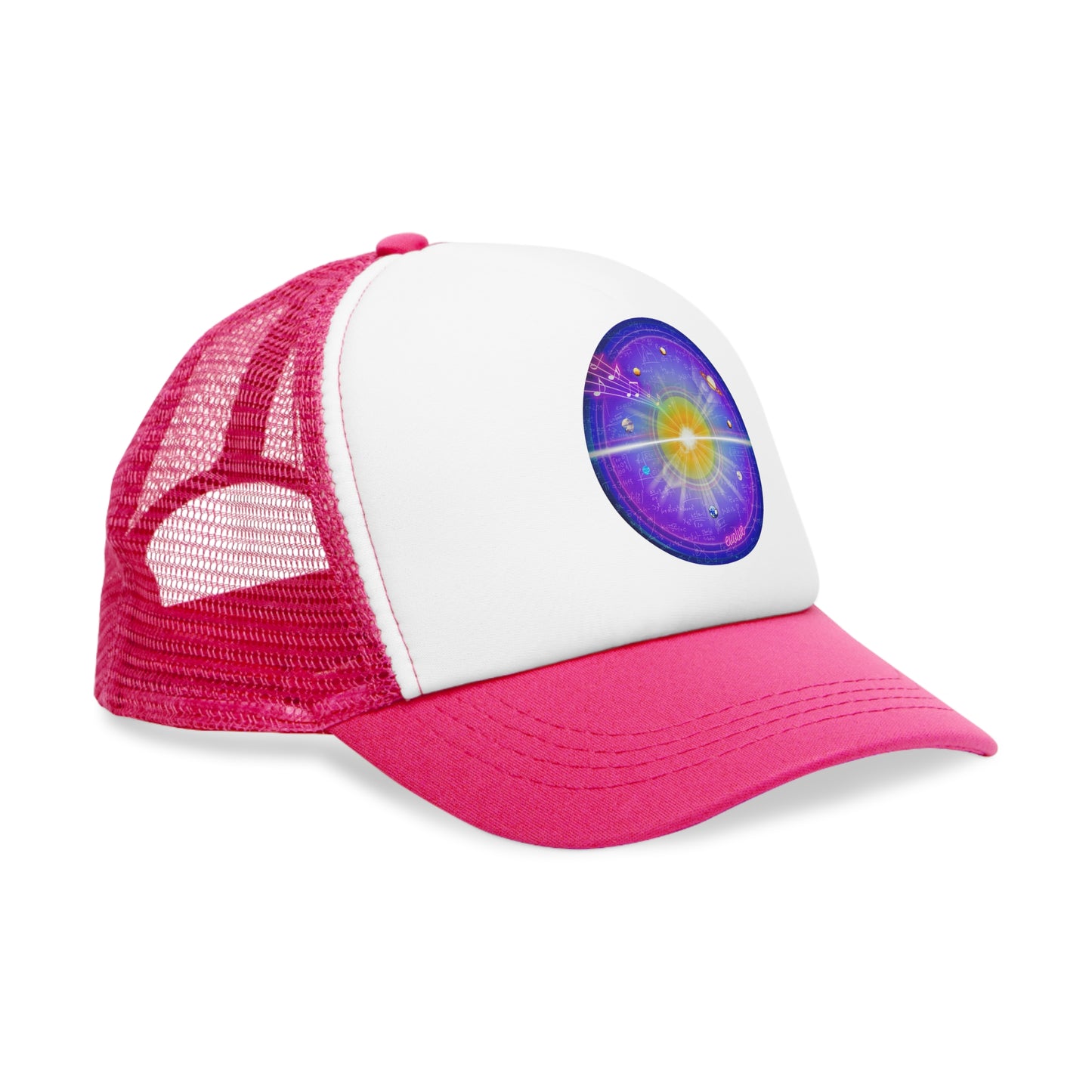 Lumpy Trucker Hat - "Quite profound Mathematics" - space/solar donut
