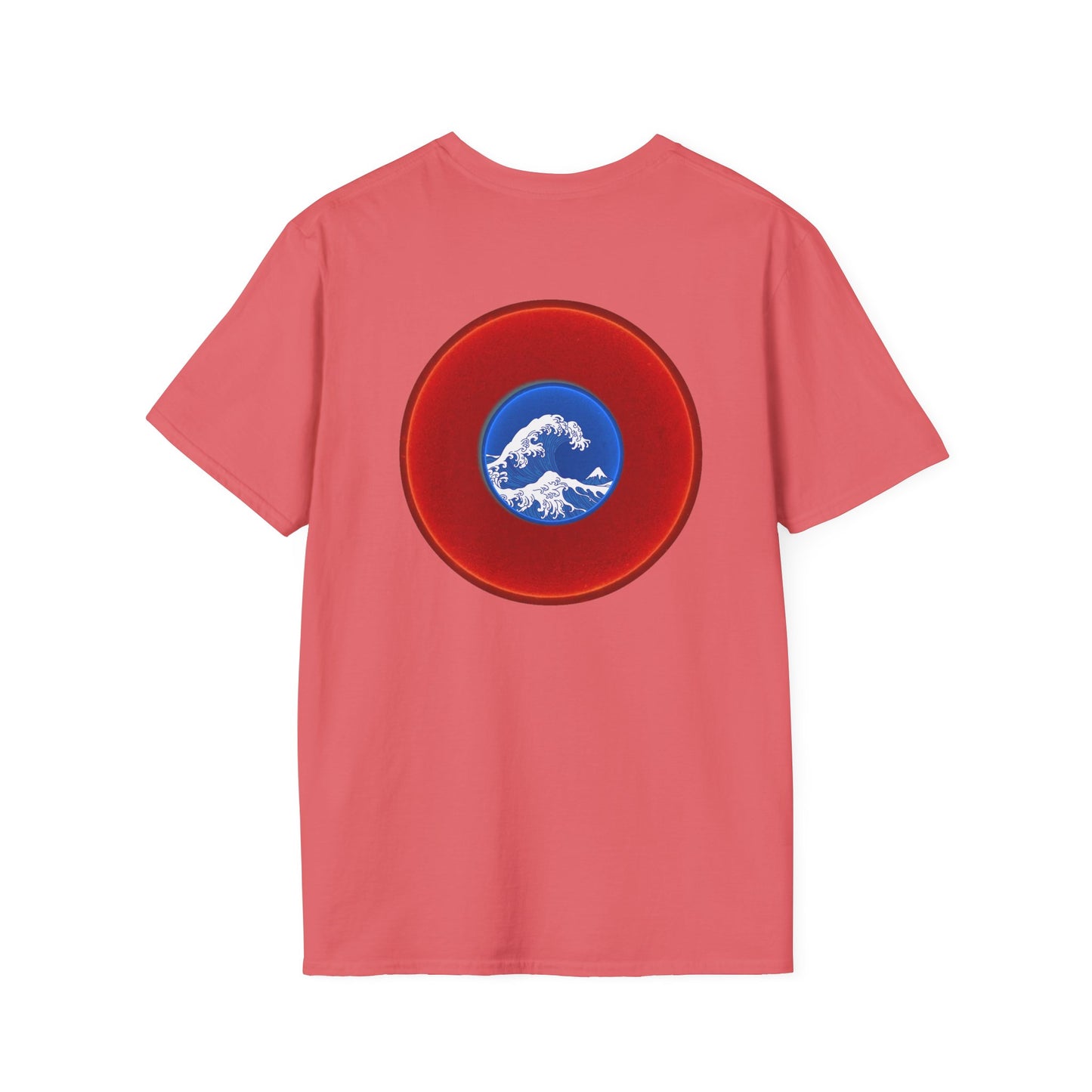 Classic Donut Tee - Unisex Soft-Style - "The Donut that Flows in every Direction" - series 1.0 - variant 1 - red donut