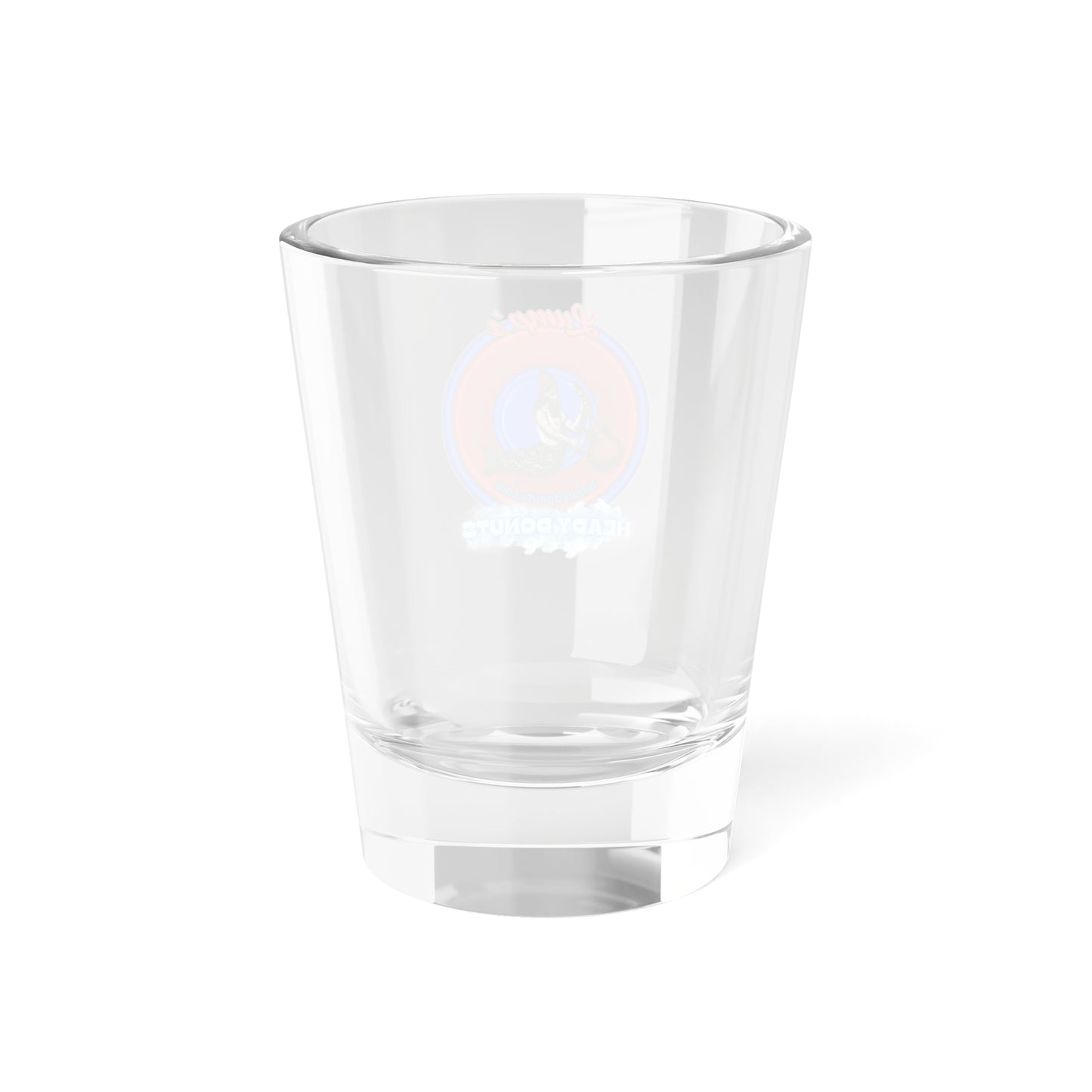 Bad Fhishy Too - "Lump's Heady Logo" - Shot Glass, 1.5oz - rustic red donut