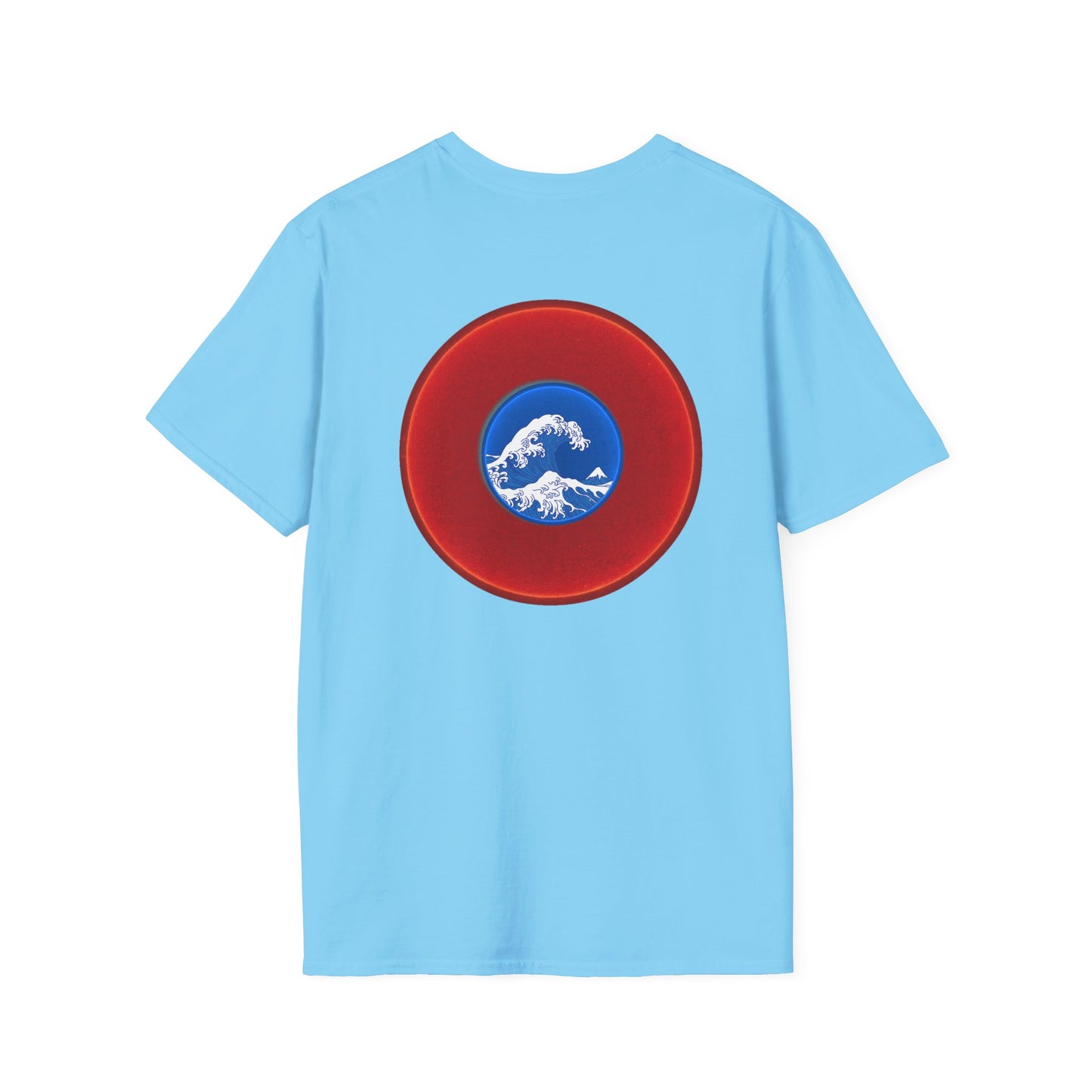 Classic Donut Tee - Unisex Soft-Style - "The Donut that Flows in every Direction" - series 1.0 - variant 1 - red donut
