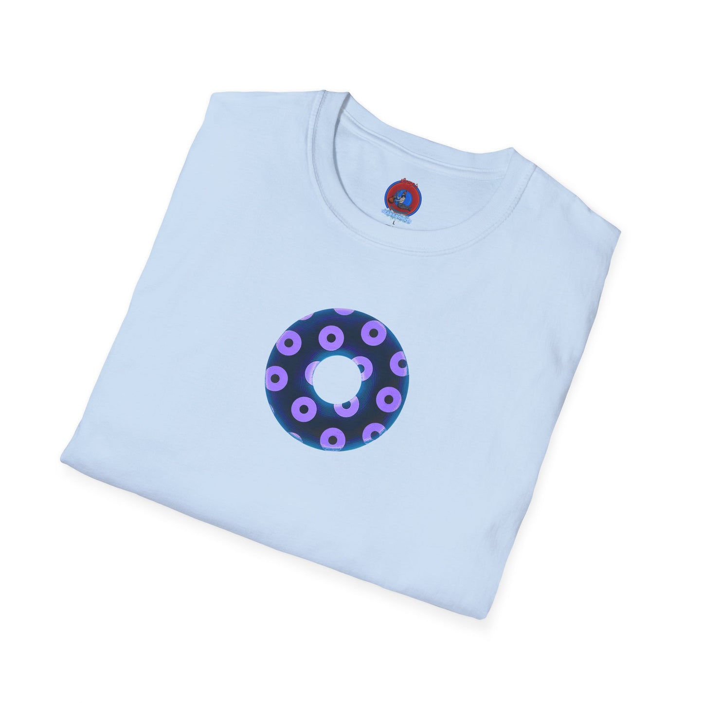 Plain Donuts/Unisex Soft-Style - "Plain Blimpy Paradoxical Donuts" - dark blue/bright purple donuts