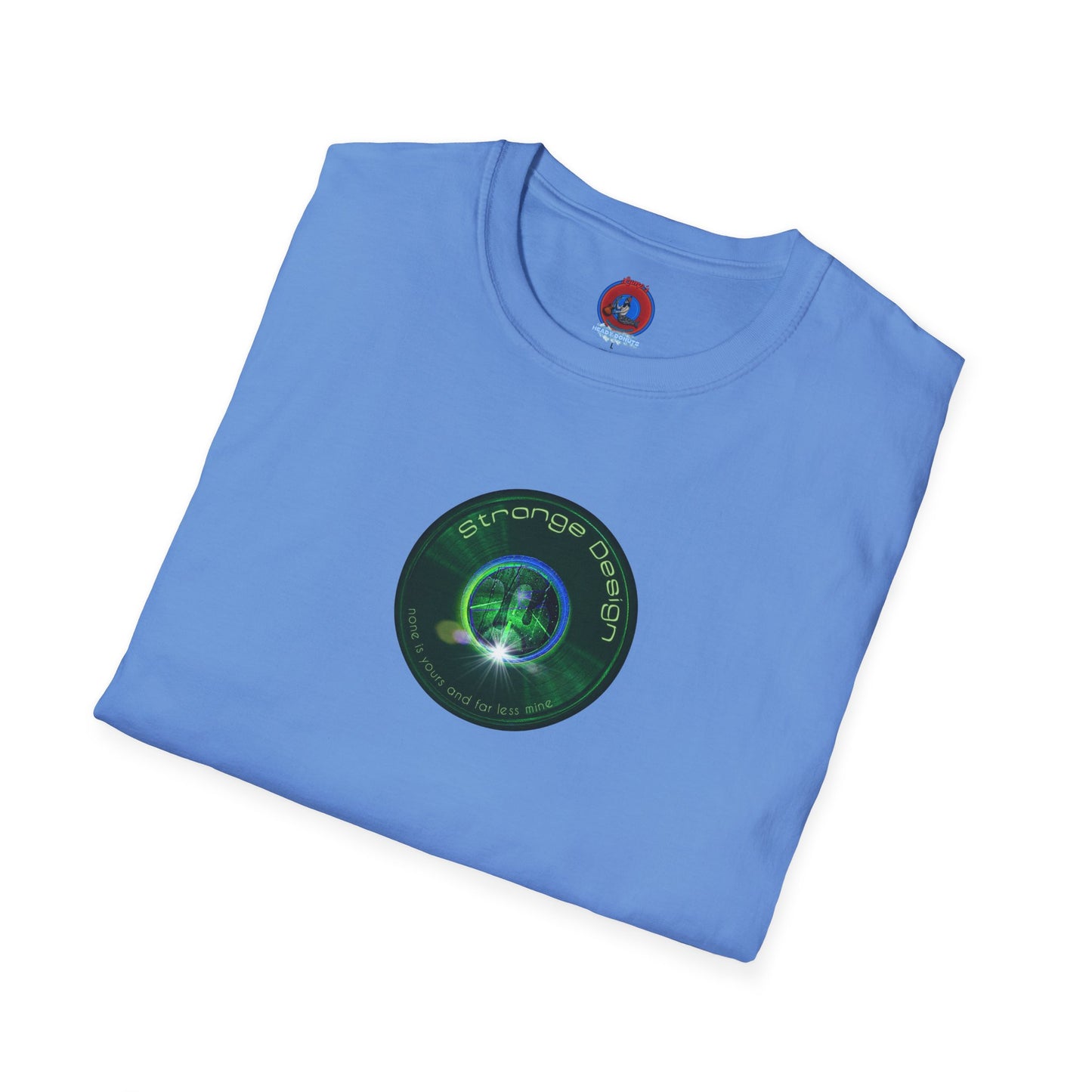 Classic Donut Tee - Unisex Soft-Style - "The Strangely Designed Donut Tee" - series 1.0 - green donut