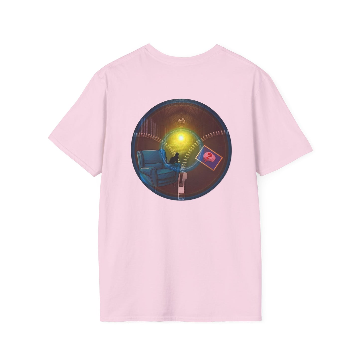 Classic Donut Tee - Unisex Soft-Style - "Donuts Going Through My Mind Mind Mind" - vivid pic donut