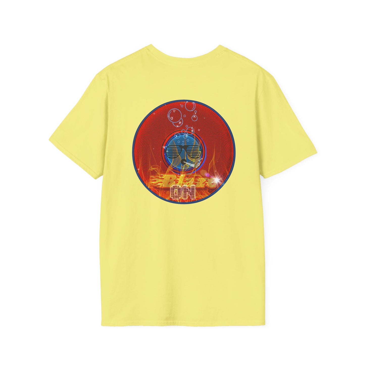 Classic Donut Tee - Unisex Soft-Style - "Fire Blazed Donuts" - series 1.0  - red phatty donut