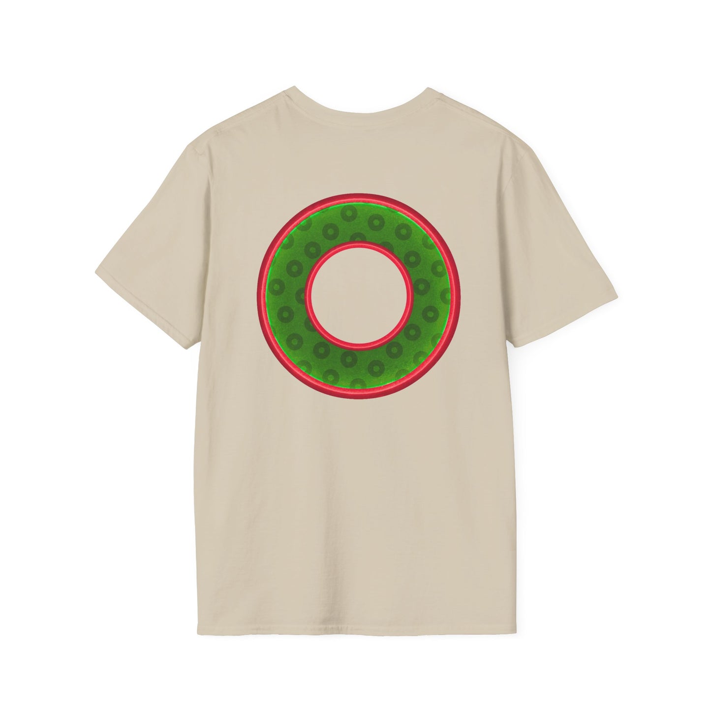 Plain Donuts/Unisex Soft-Style - "Plain Wide Mouthed Paradoxical Donuts" - Irish green/red donuts