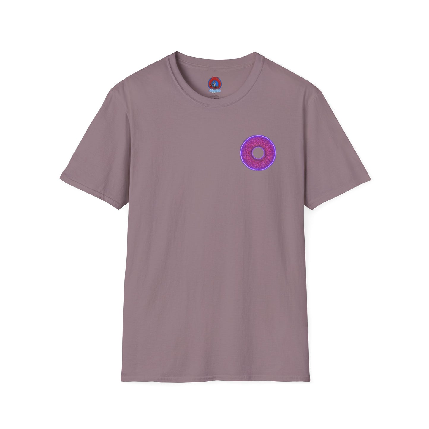 Classic Donut Tee - Unisex Soft-Style - "The Frankenstein Donut - It's Alive! " - series 1.0  - purple-ish donut