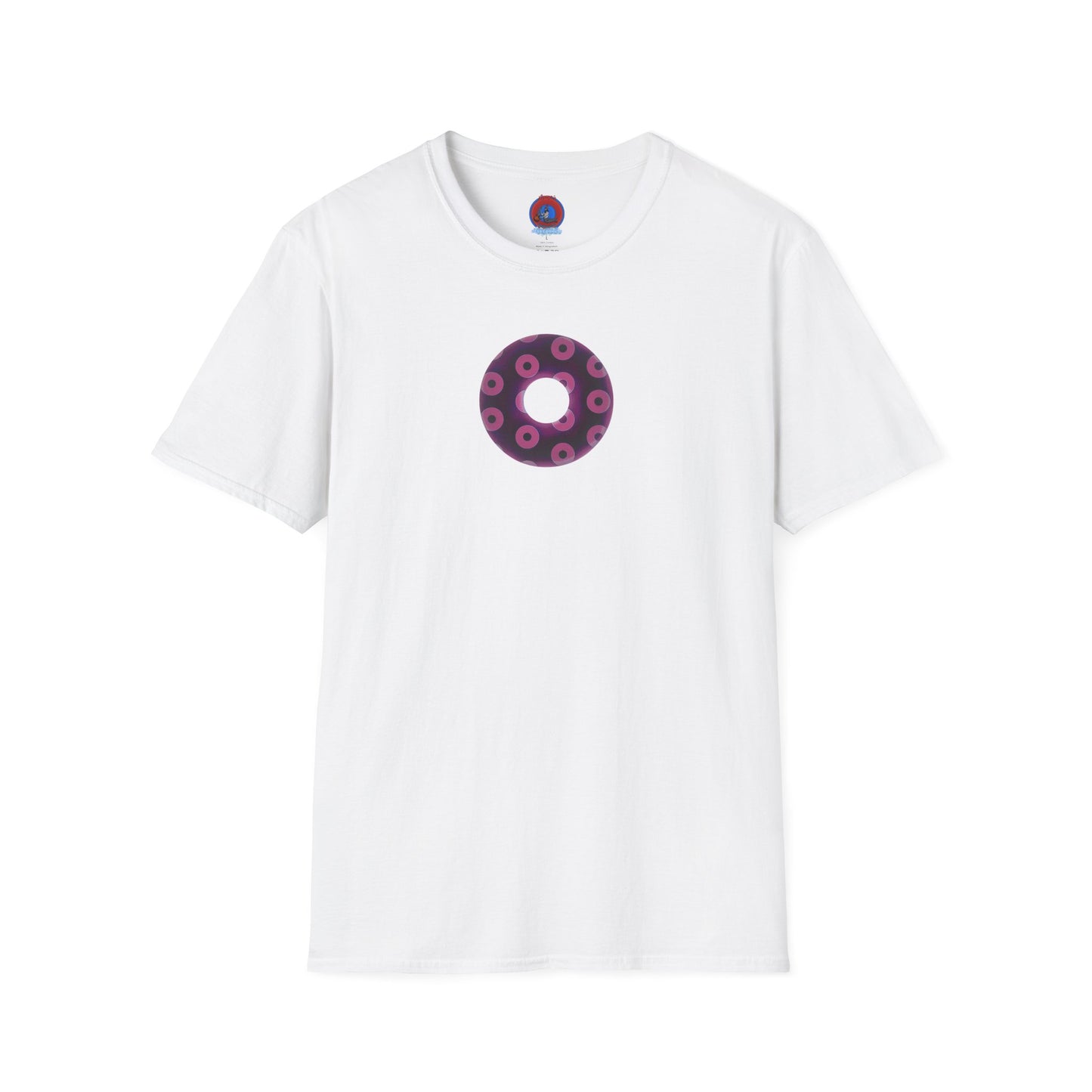 Plain Donuts/Unisex Soft-Style - "Plain Blimpy Paradoxical Donuts" - light magenta/red violet donuts