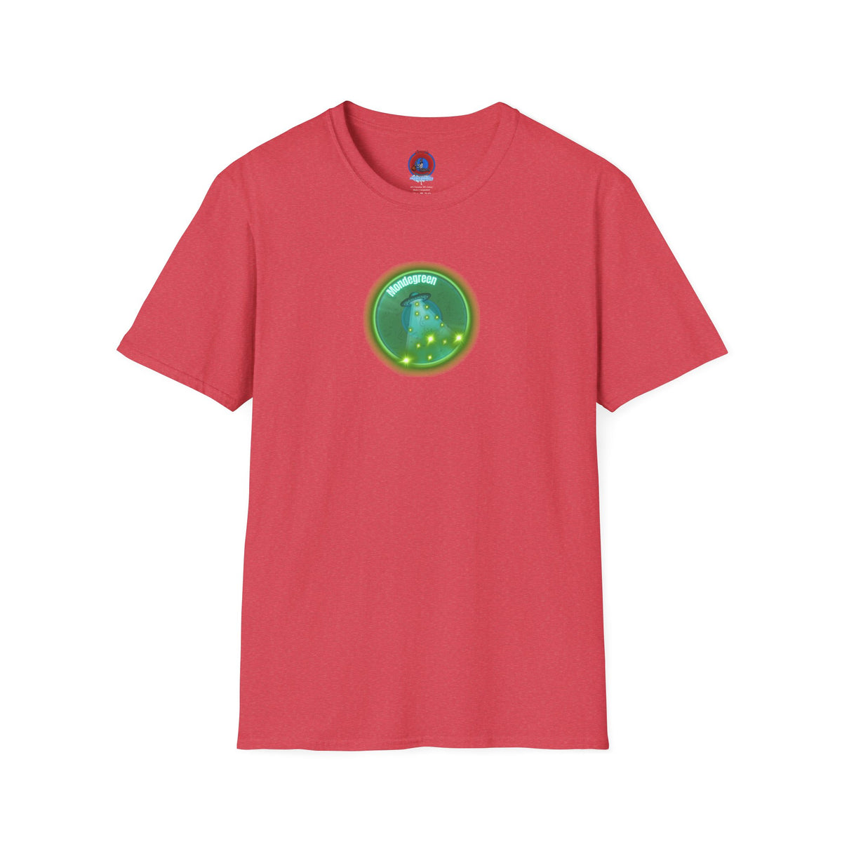 Classic Donut Tee - Unisex Soft-Style - "Close Encounters of the Delaware kind - Mondegreen Donut"  " variant 1 - green donut