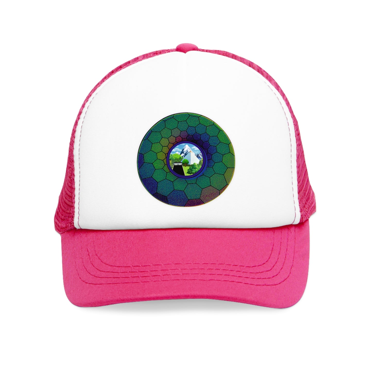 Lumpy Trucker Hat - "Mansions of South Park" - variant 1 - green hexadonut