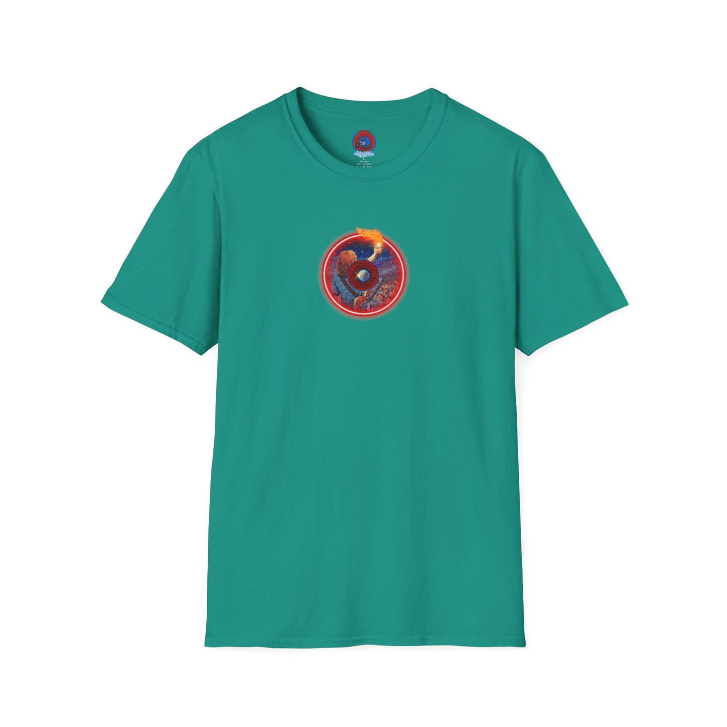 Classic Donut Tee - Unisex Soft-Style - "Torchbearer's Donut " - red donut