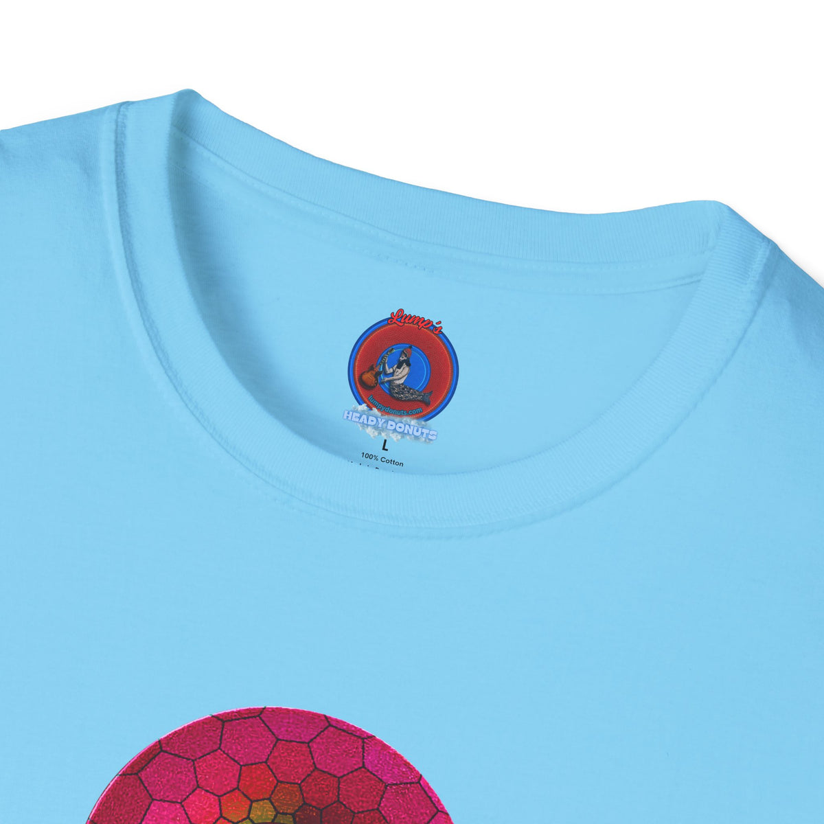 Classic Donut Tee - Unisex Soft-Style - "Limestone Donuts so Large" - variant 5 - green hexadonut
