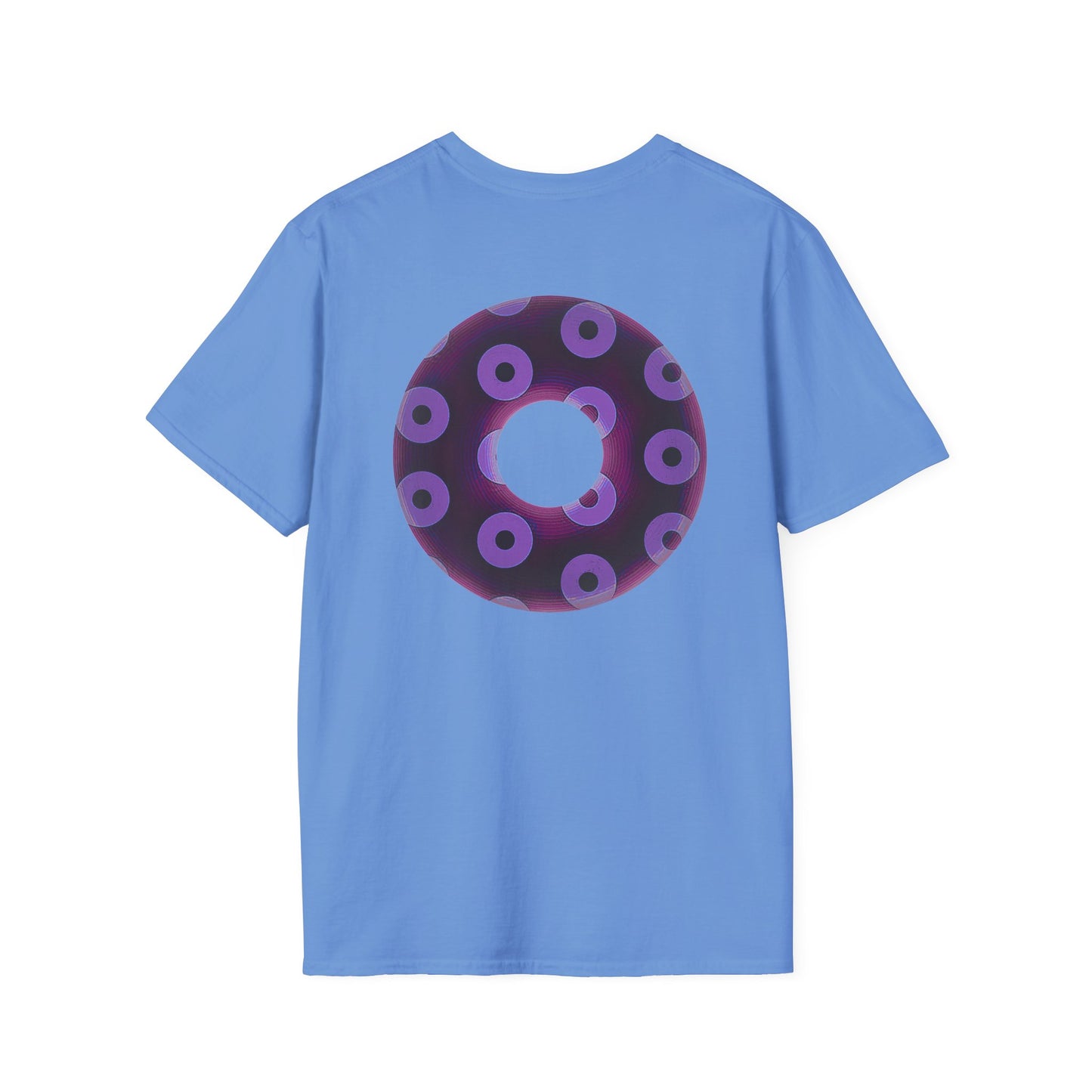 Plain Donuts/Unisex Soft-Style - "Plain Blimpy Paradoxical Donuts" - dark red violet/light purple donuts