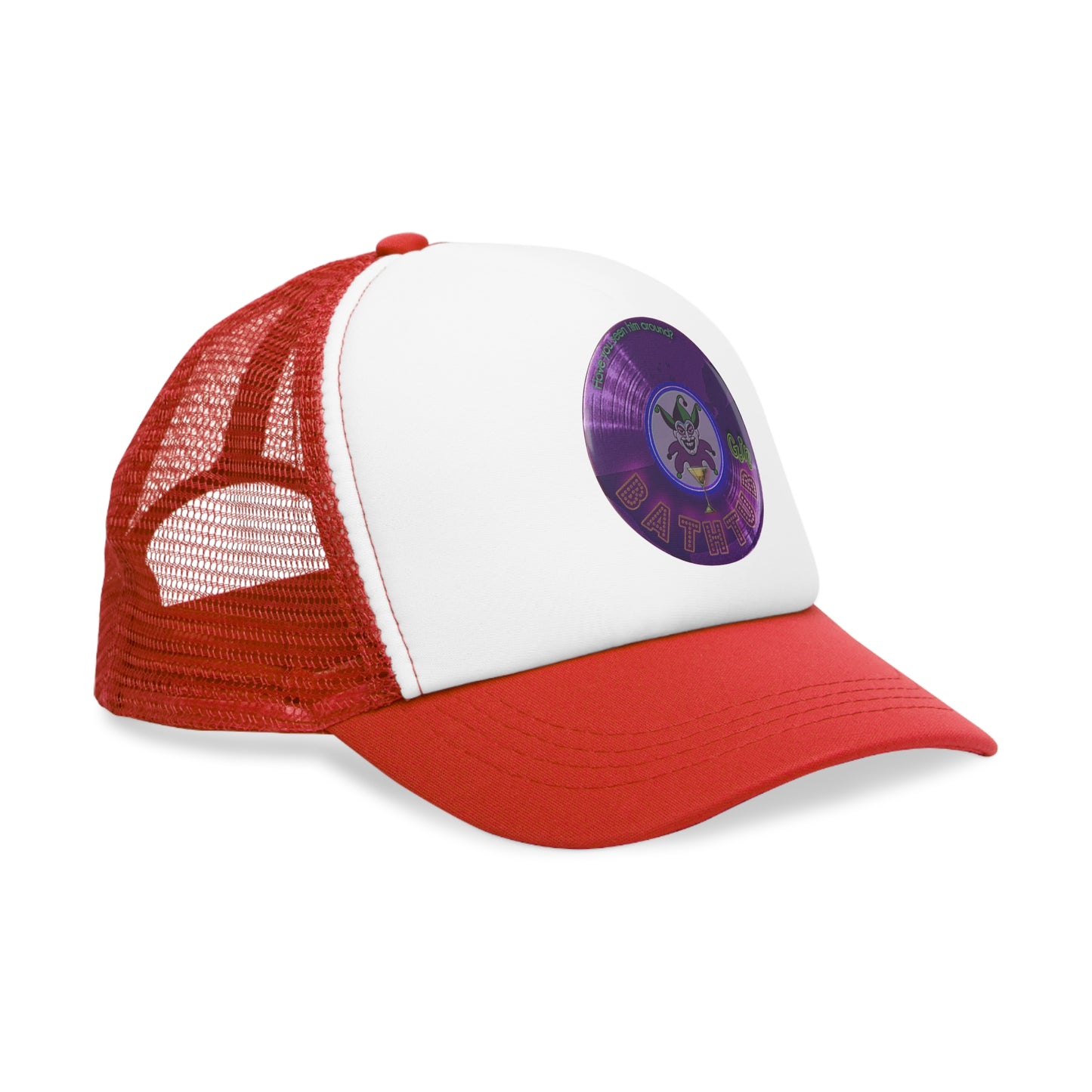 Lumpy Trucker Hat - Joker's series - "Troubadour's Donut" - variant 3 - purple donut
