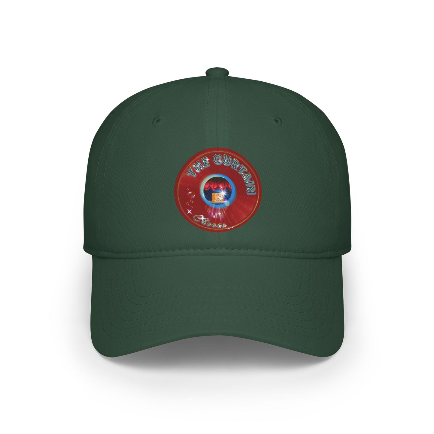 Lumpy Donut Baseball Cap - "The Official Donut W/" - variant 1 - red vivid donut w/