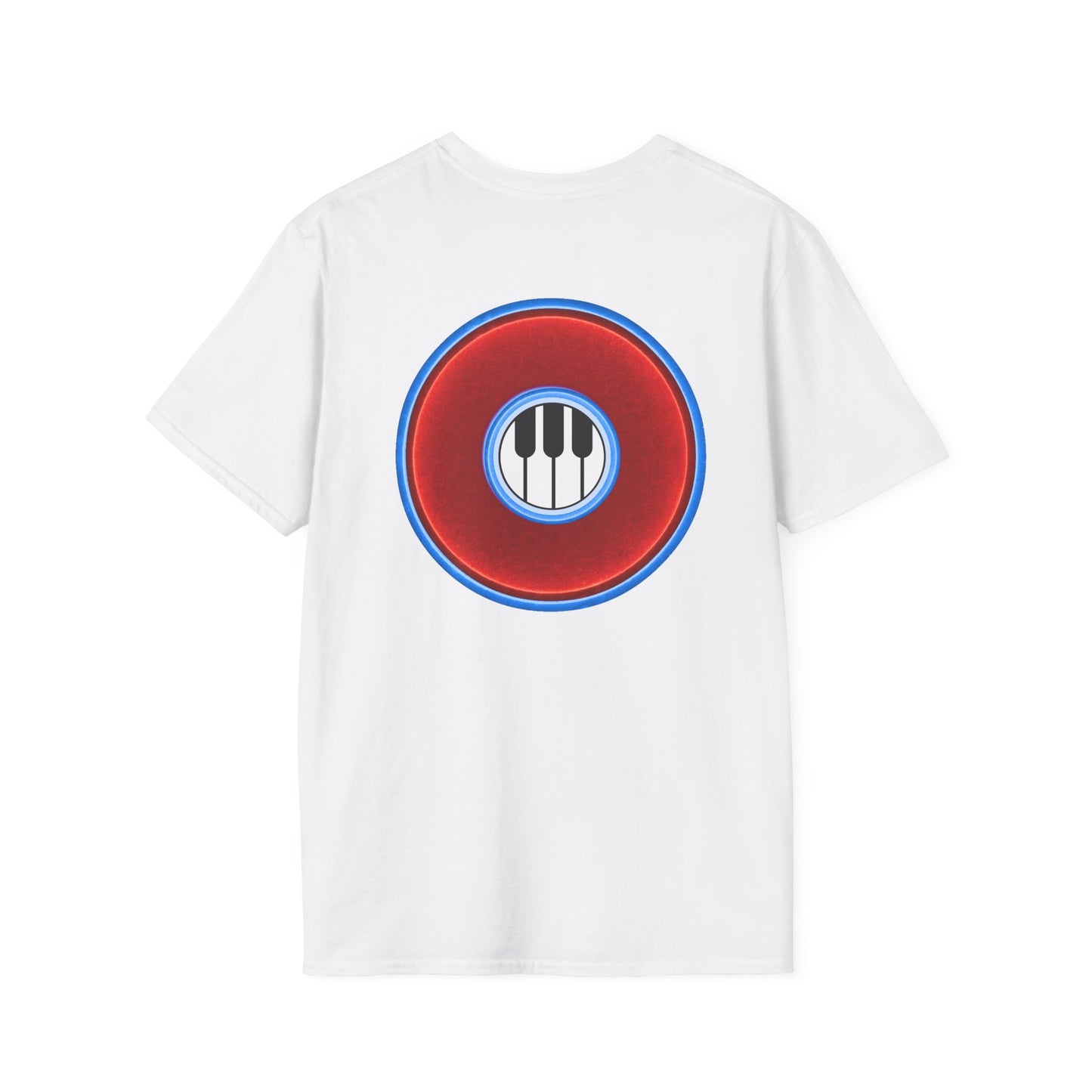 Classic Donut Tee - Unisex Soft-Style - "Rage Side Donut" - vivid red donut - variant 1