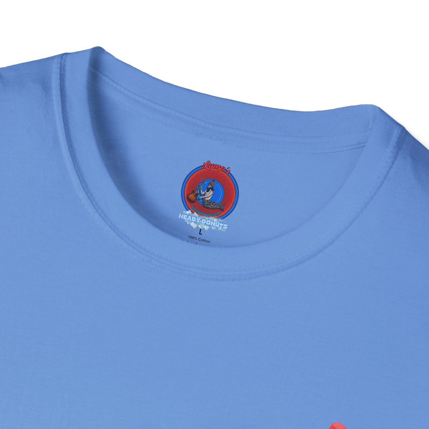 Classic Donut Tee - Unisex Soft-Style - "Blow this Popsicle Stand" - red/blue/cream - bomb pop
