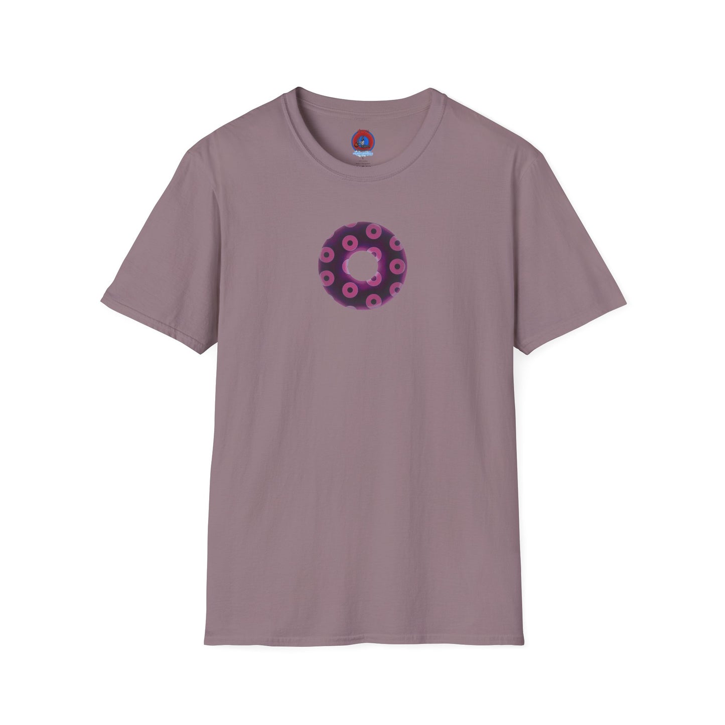 Plain Donuts/Unisex Soft-Style - "Plain Blimpy Paradoxical Donuts" - light magenta/red violet donuts