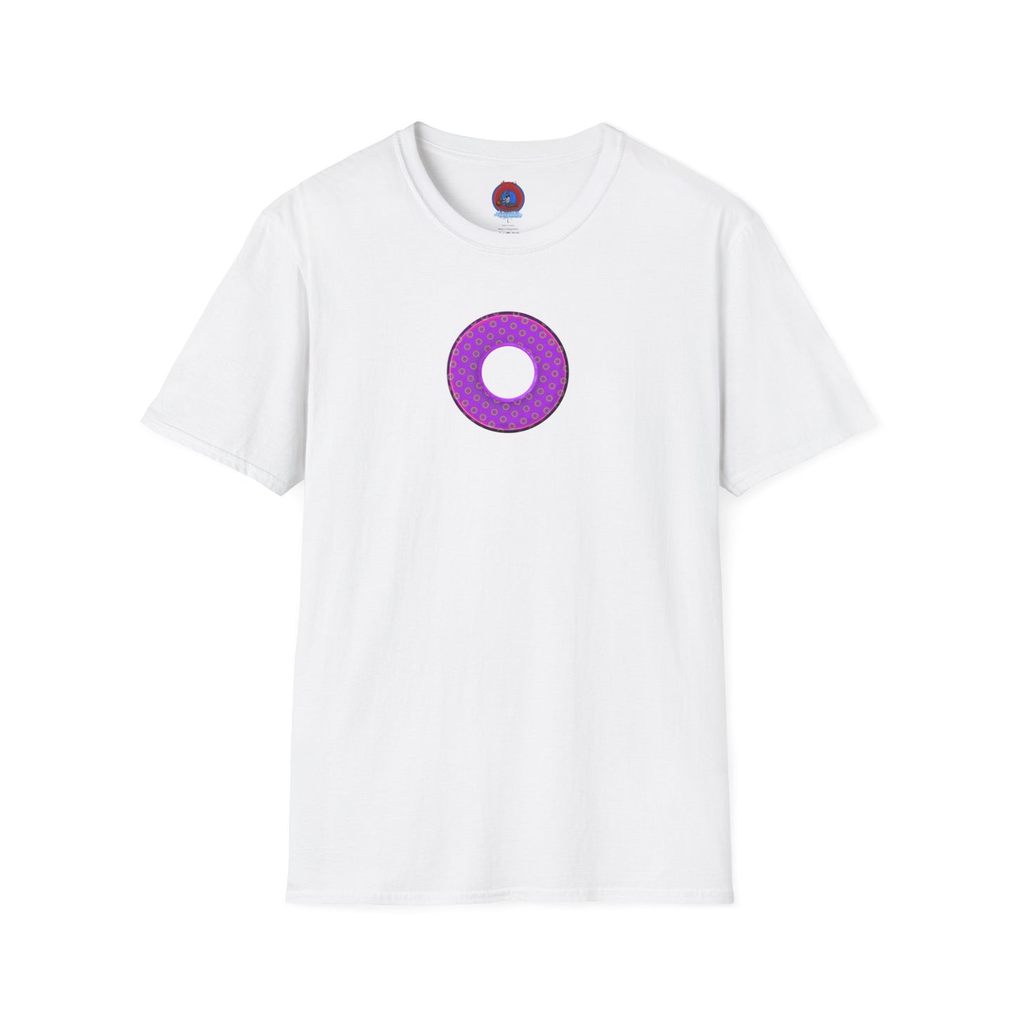 Plain Donuts/Unisex Soft-Style - "Plain Electric Paradoxical Donuts" - purple/mauve donuts