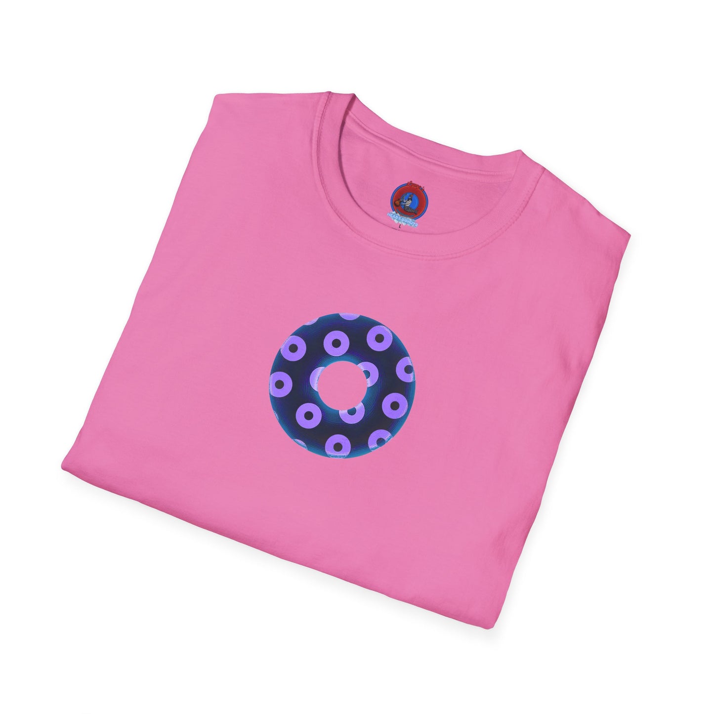 Plain Donuts/Unisex Soft-Style - "Plain Blimpy Paradoxical Donuts" - dark blue/bright purple donuts