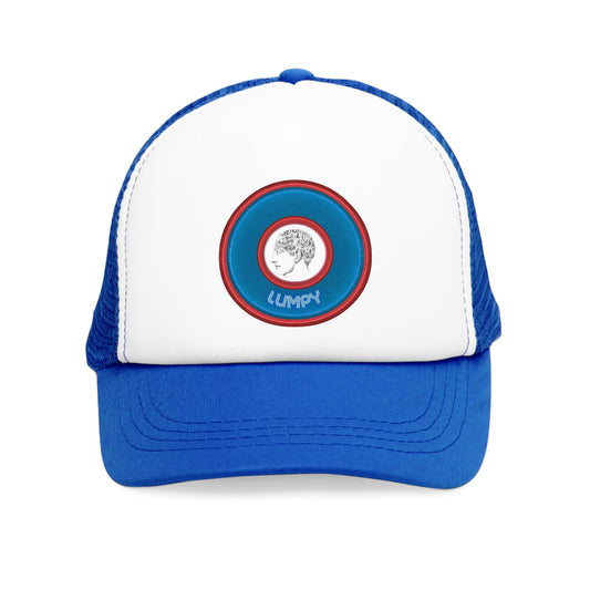 Lumpy Trucker Hat - "The Lump's Preferred Donut" - variant 1 - blue donut