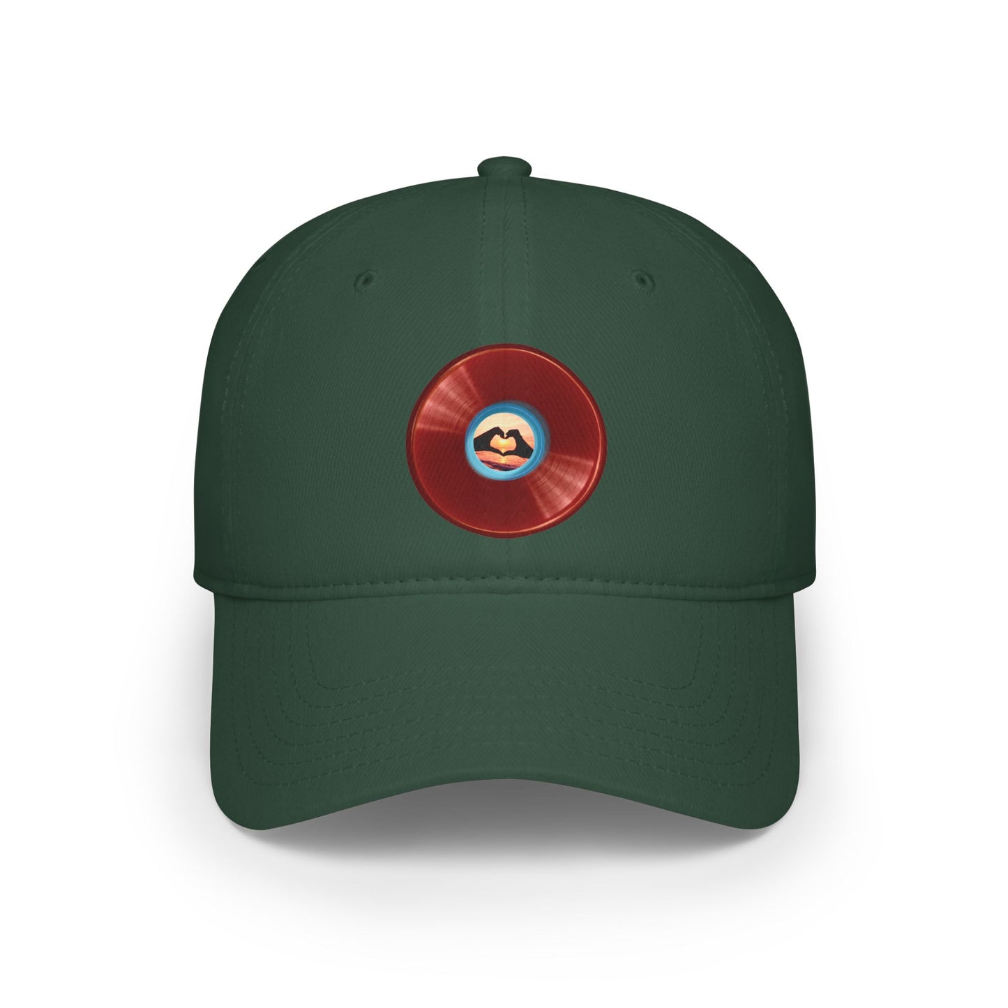 Lumpy Donut Baseball Cap - "Waste of a Perfectly Good Baseball Cap" - variant 1 - vivid red donut w/