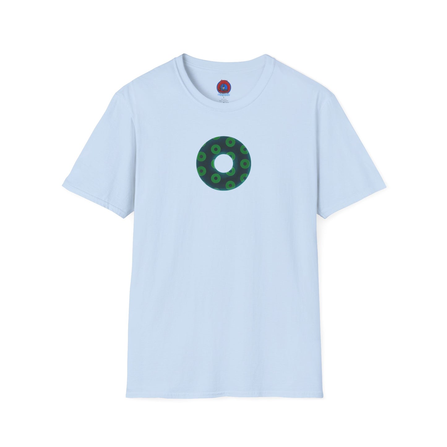 Plain Donuts/Unisex Soft-Style - "Plain Blimpy Paradoxical Donuts" - dark green/light green donuts