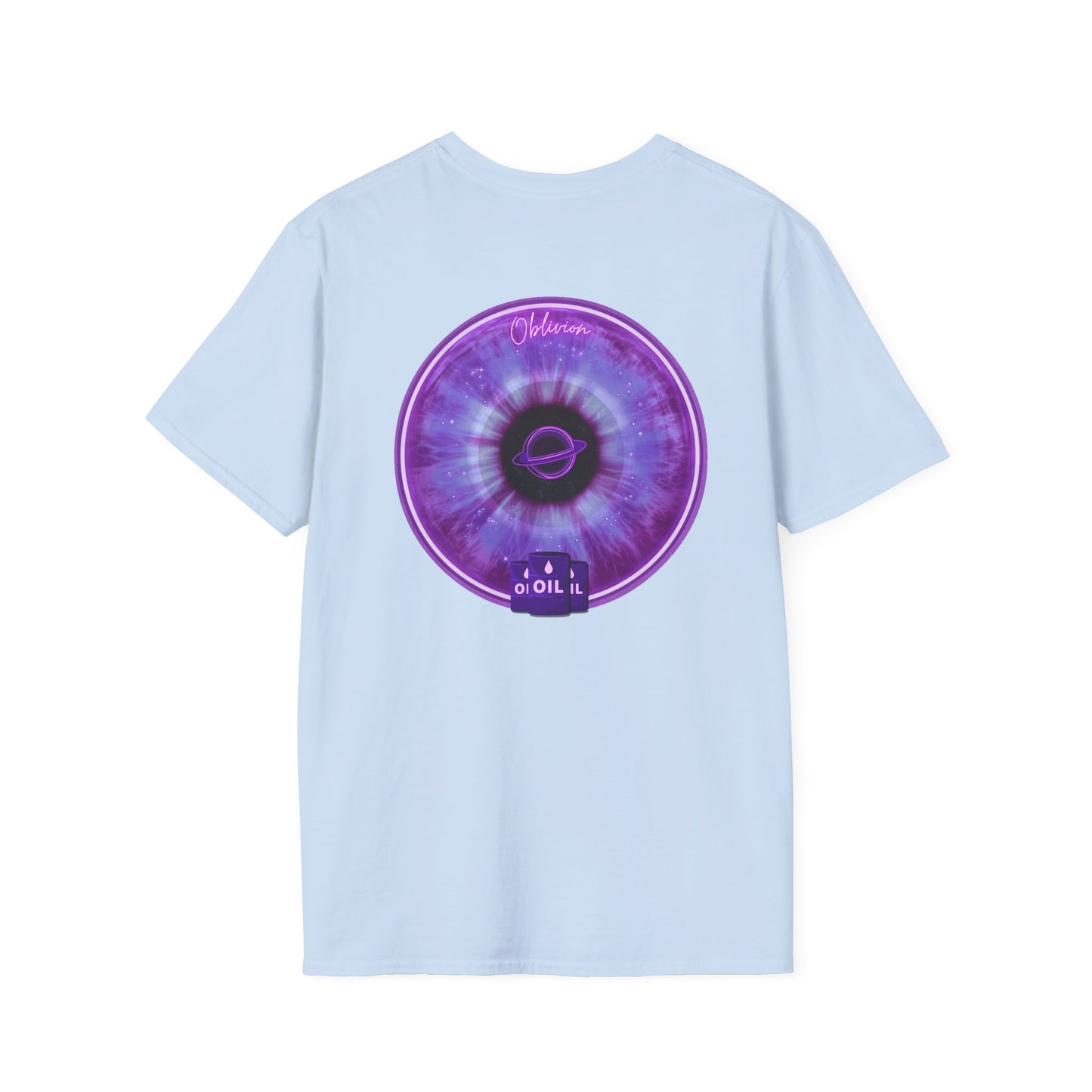 Classic Donut Tee - Unisex Soft-Style - "The Oblivious Donut" - purple idonut