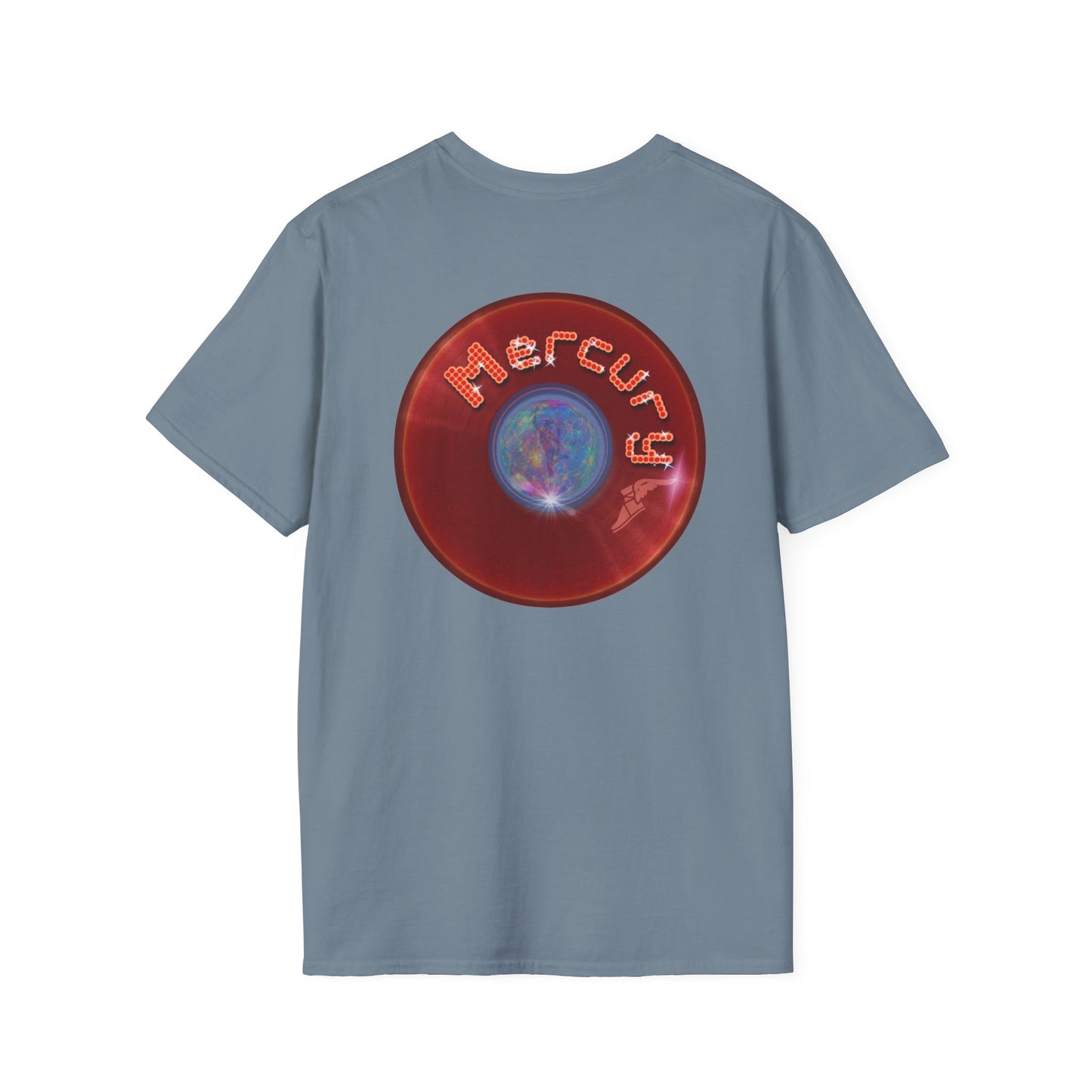 Classic Donut Tee - Unisex Soft-Style - "Donuts of the Gods" - series 1.0 - variant 3 - red donut
