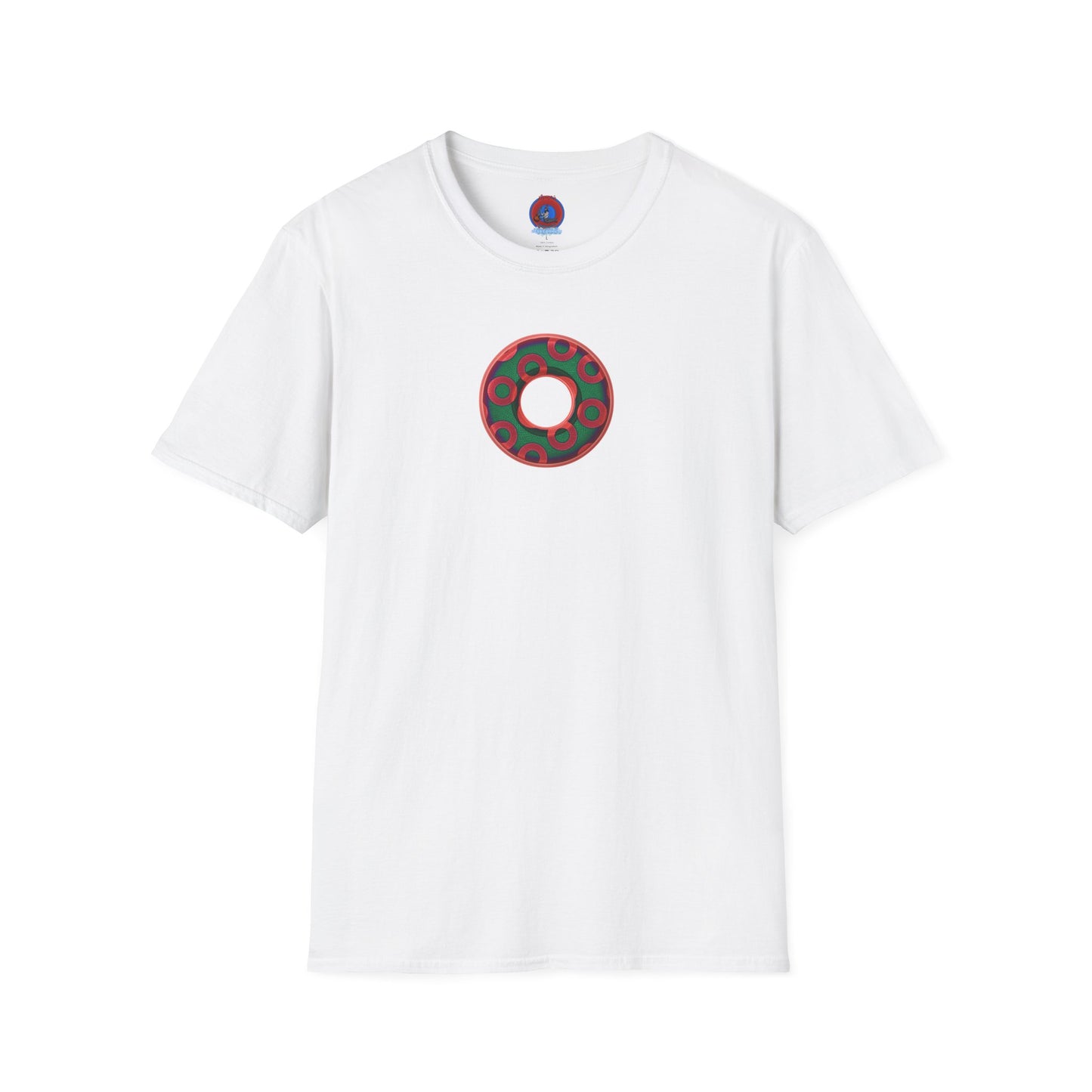 Plain Donuts/Unisex Soft-Style - "Plain Rustic Paradoxical Donuts" - green/red donuts