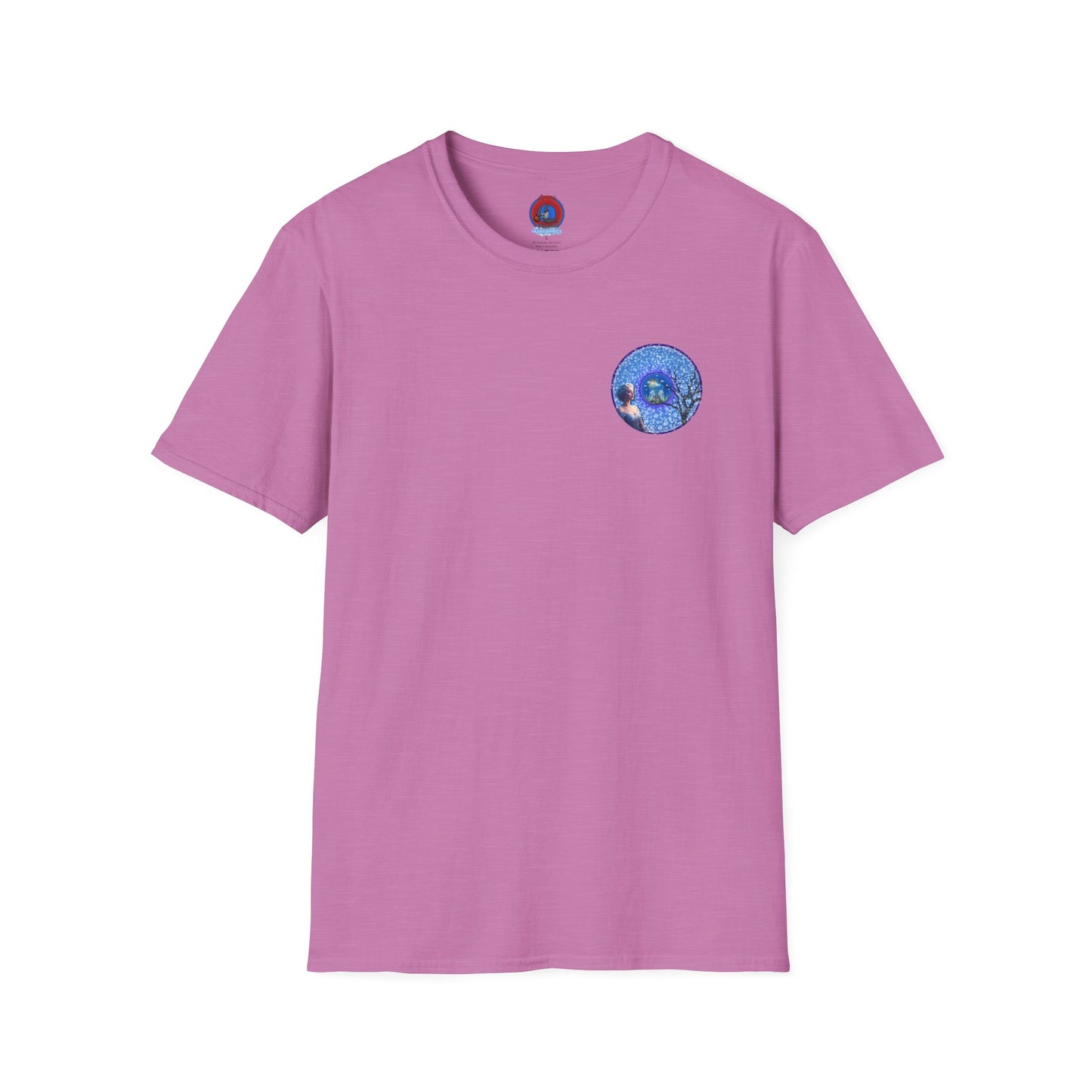 Classic Donut Tee - Unisex Soft-Style - "The Donut Locked in Glaciers" - series 1.0 - blue donut